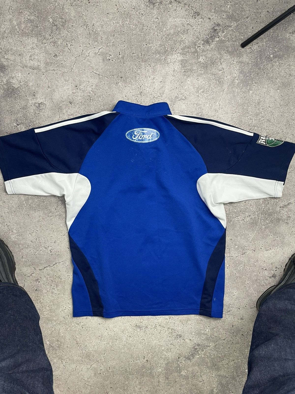 Adidas × Ford × Vintage Vintage Jersey Adidas Ford Rugby Blue T Shirt Rare Size US M / EU 48-50 / 2 - 9 Thumbnail