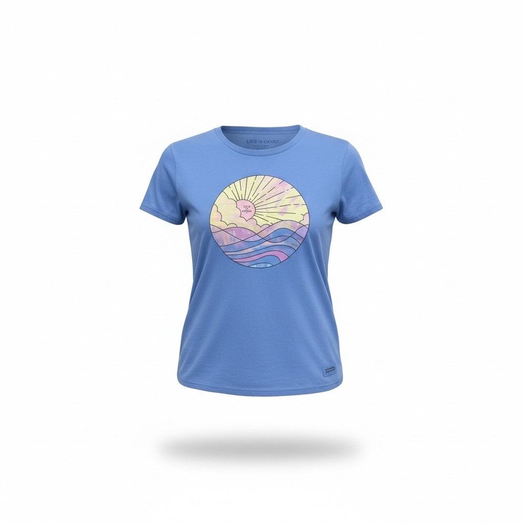 Life is Good Life Is Good Crusher Tee Women’s Large T-Shirt Short Sleeve Size L / US 10 / IT 46 - 1 Thumbnail