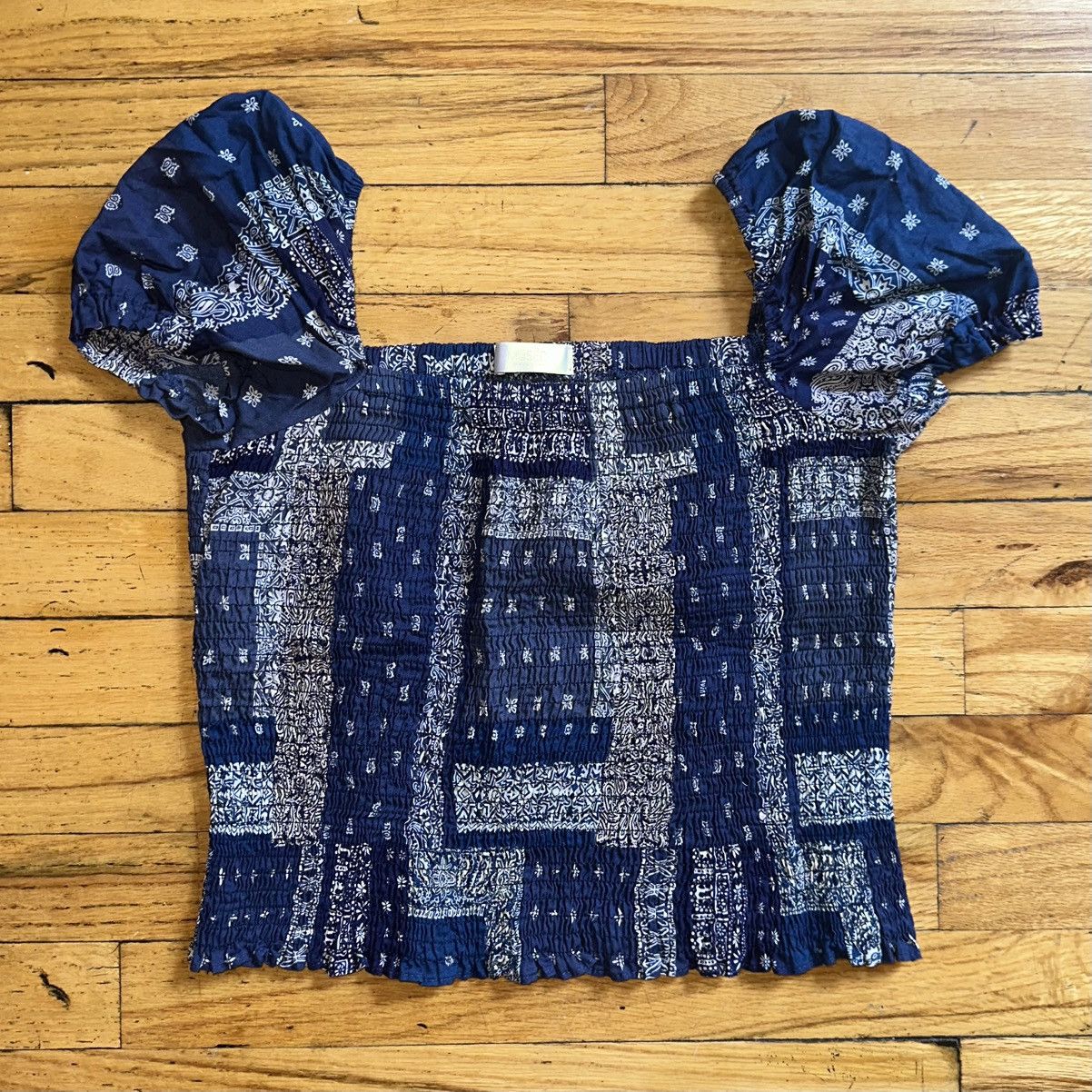 Other Mused smocked puff sleeve / off shoulder top Size M / US 6-8 / IT 42-44 - 1 Thumbnail
