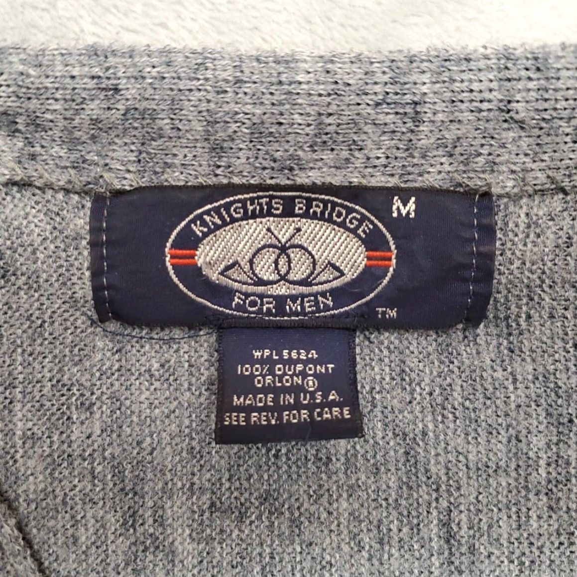 Vintage VINTAGE Knights Bridge Sweater Cardigan Mens M Blue 70s USA Knit V-Neck Button Long Sleeve Solid Pattern Adults Mens Size US M / EU 48-50 / 2 - 5 Thumbnail