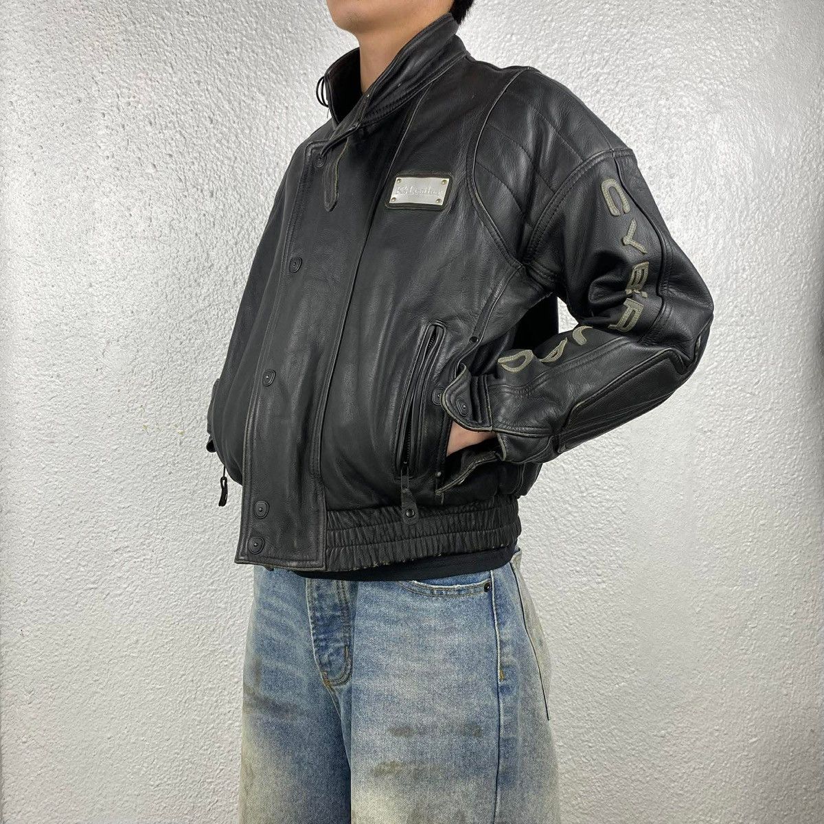 Kadoya Vintage 80’s Akira x Kadoya Sample Pill Cyber Jac Leather Size US M / EU 48-50 / 2 - 2 Thumbnail