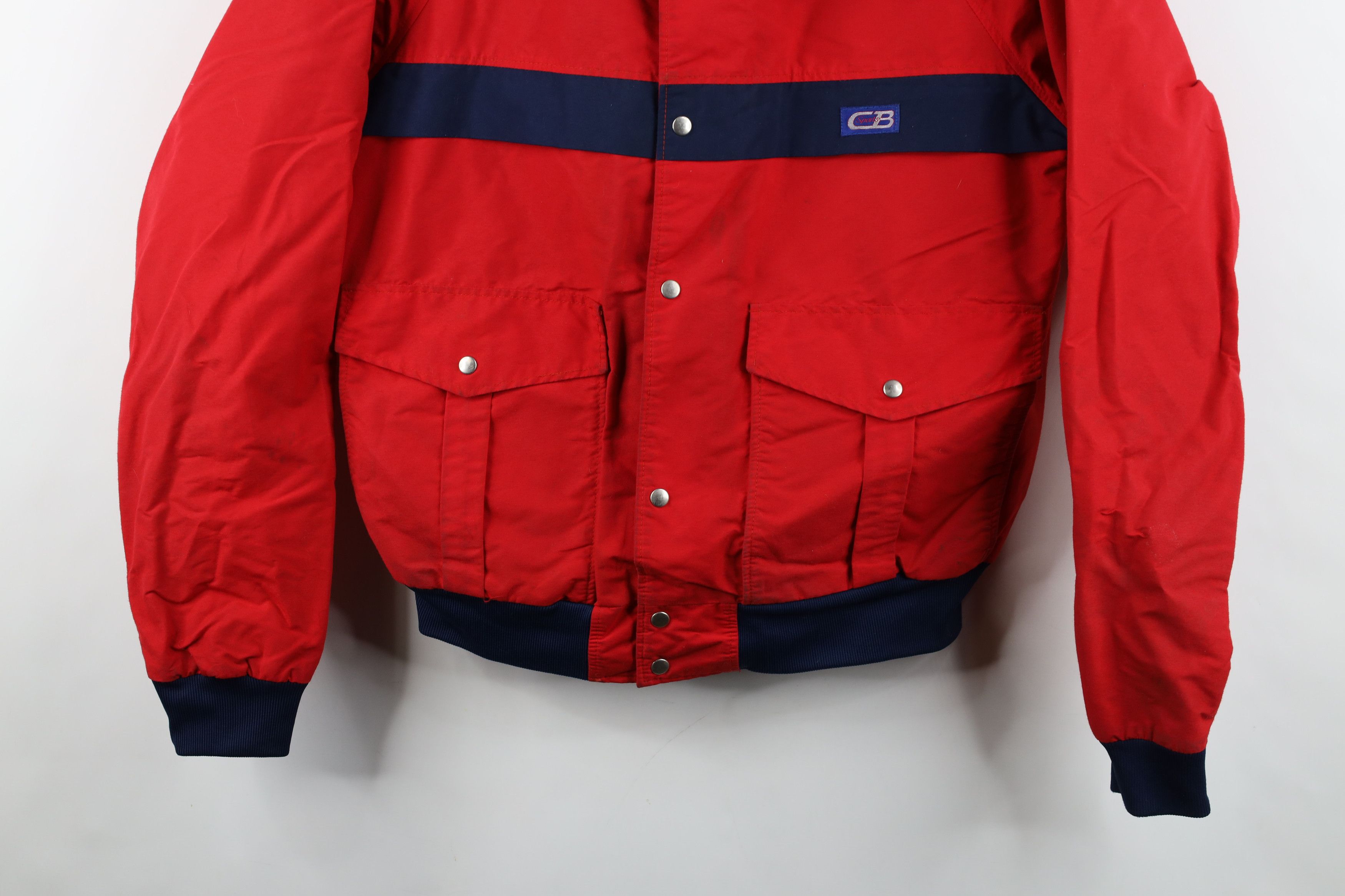 Vintage Vintage 90s Streetwear Waterproof Sailing Bomber Jacket USA Size US L / EU 52-54 / 3 - 3 Thumbnail