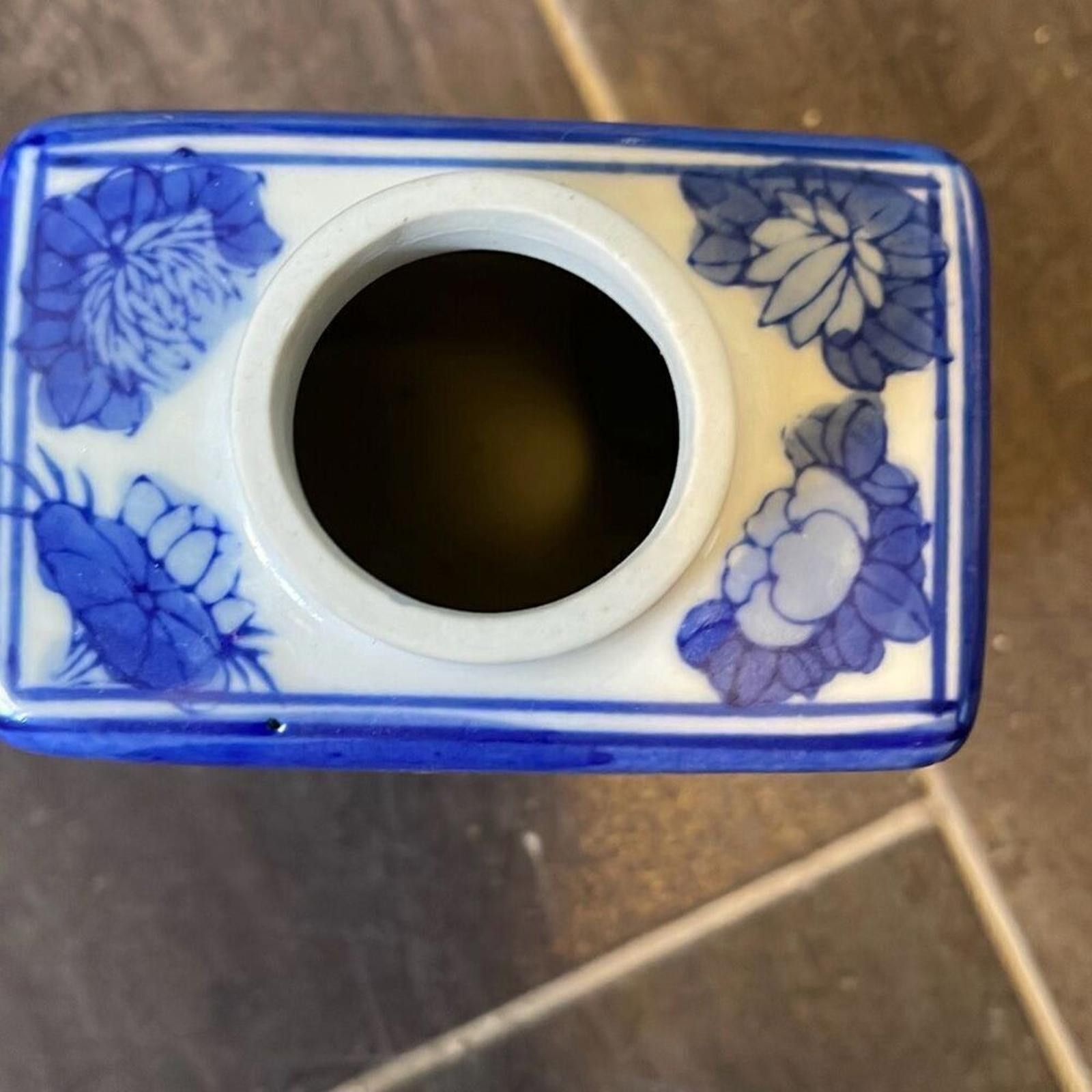 Designer Chinese porcelain tea jar 4 by 7 Size ONE SIZE - 3 Thumbnail