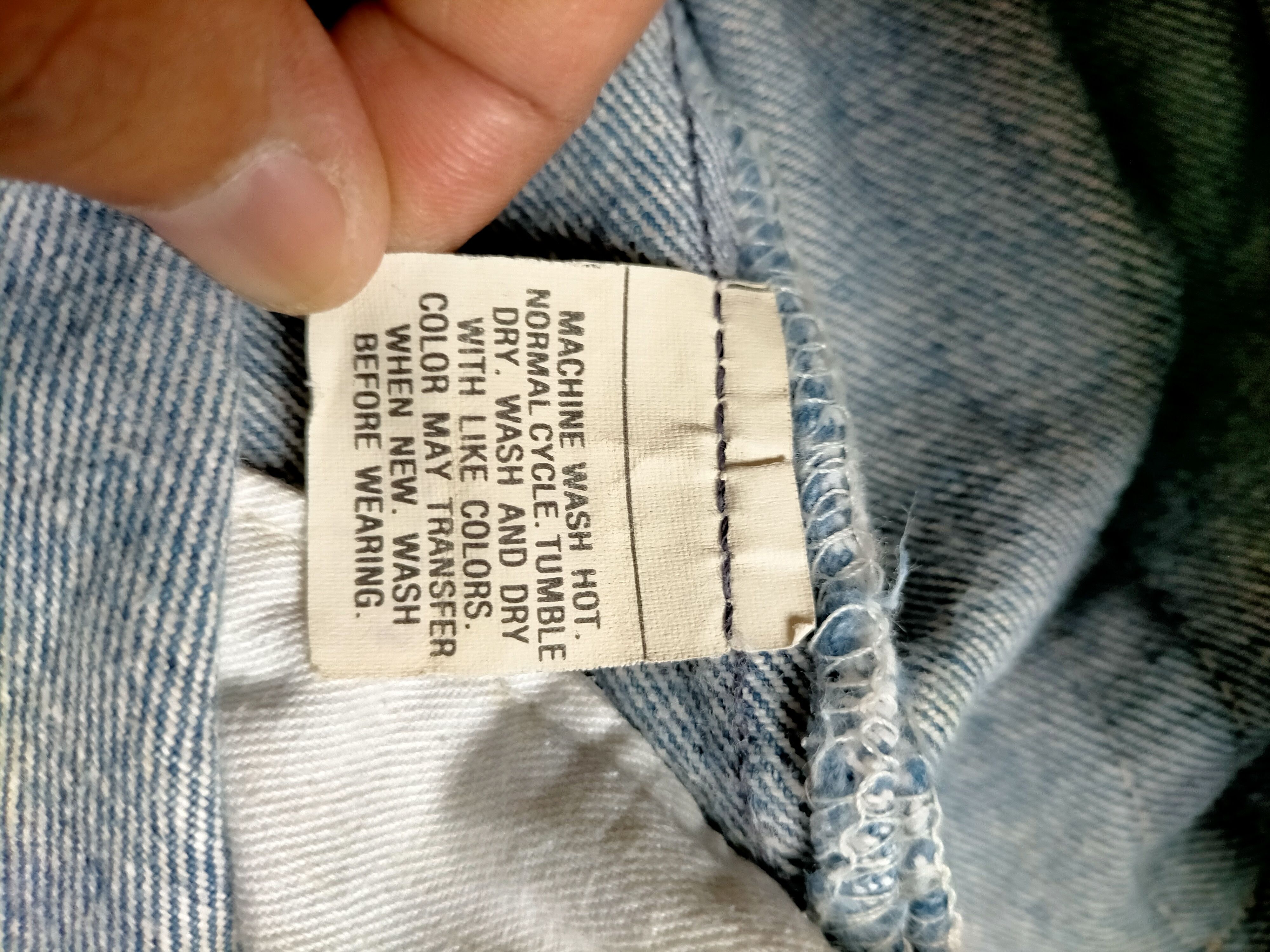 Levi's Vintage 80s Levis 501 usa Painted Denim Jeans Size US 33 - 19 Thumbnail