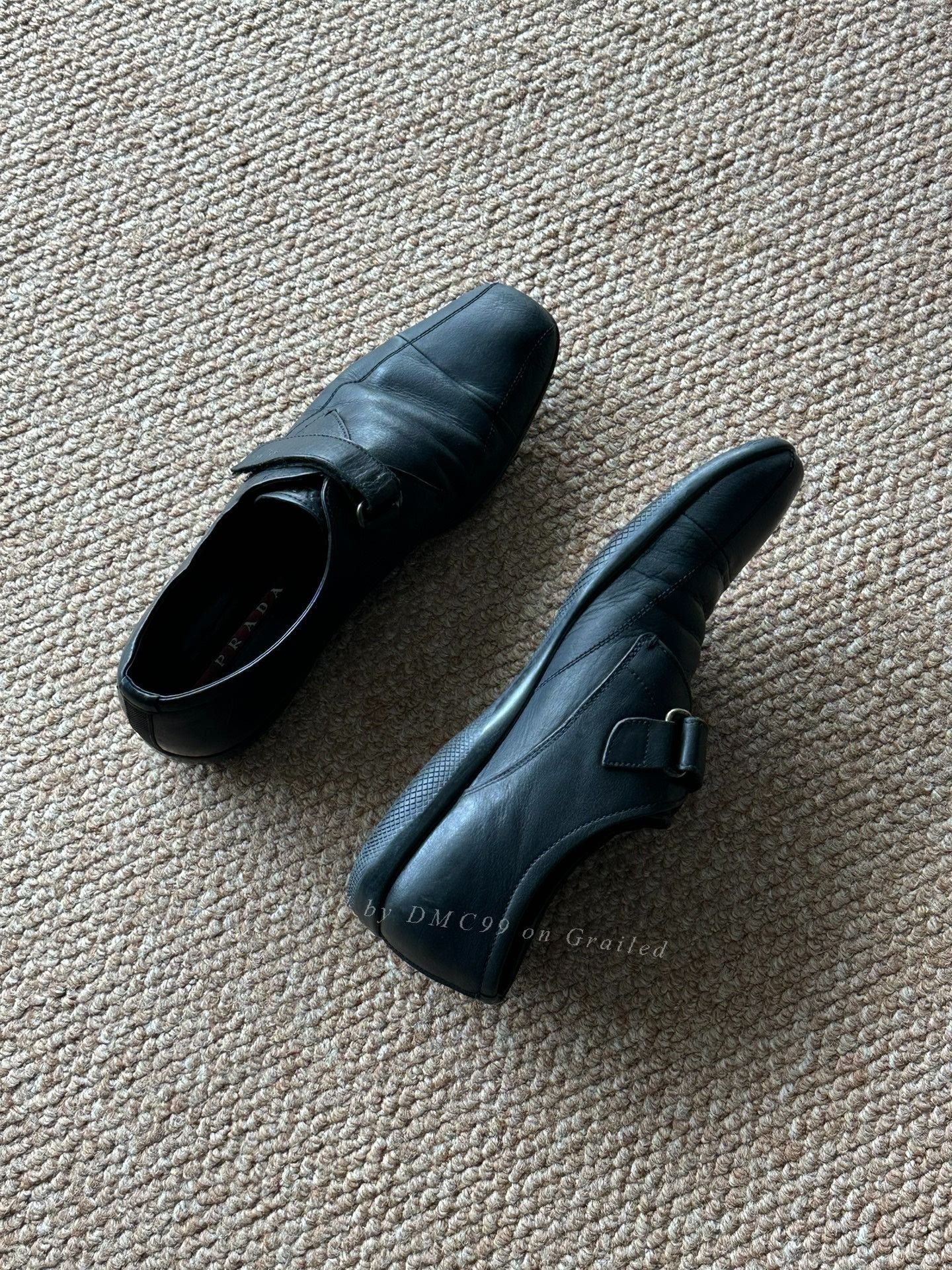 Luxury × Prada × Vintage Prada vintage sneakers velcro leather