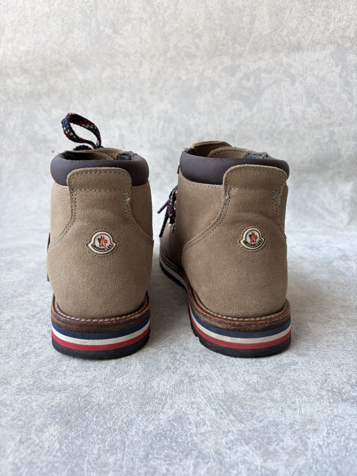 Moncler Moncler Blanche Glittered Suede Ankle Hiking Vibram Boots Size US 10 / IT 40 - 6 Thumbnail