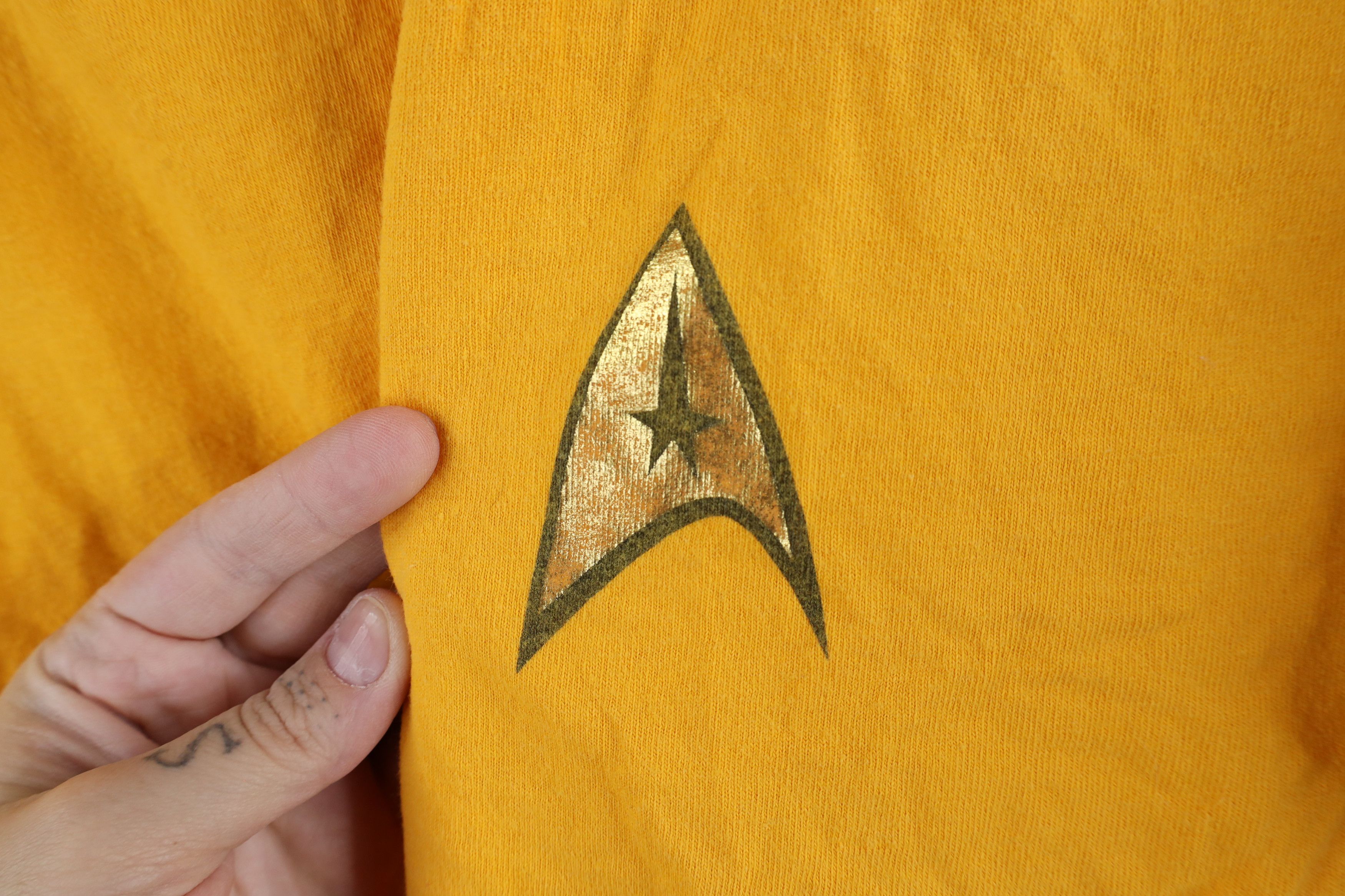 Vintage Vintage 90s Star Trek Short Sleeve T-Shirt Yellow Cotton Size US M / EU 48-50 / 2 - 4 Thumbnail