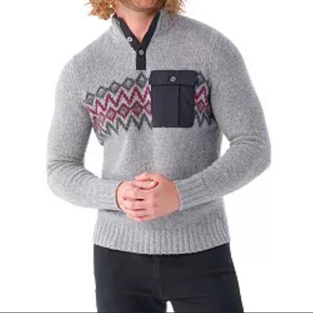 Smartwool Smartwool heavy Henley sweater light gray heather sz. medium Size US M / EU 48-50 / 2 - 2 Thumbnail