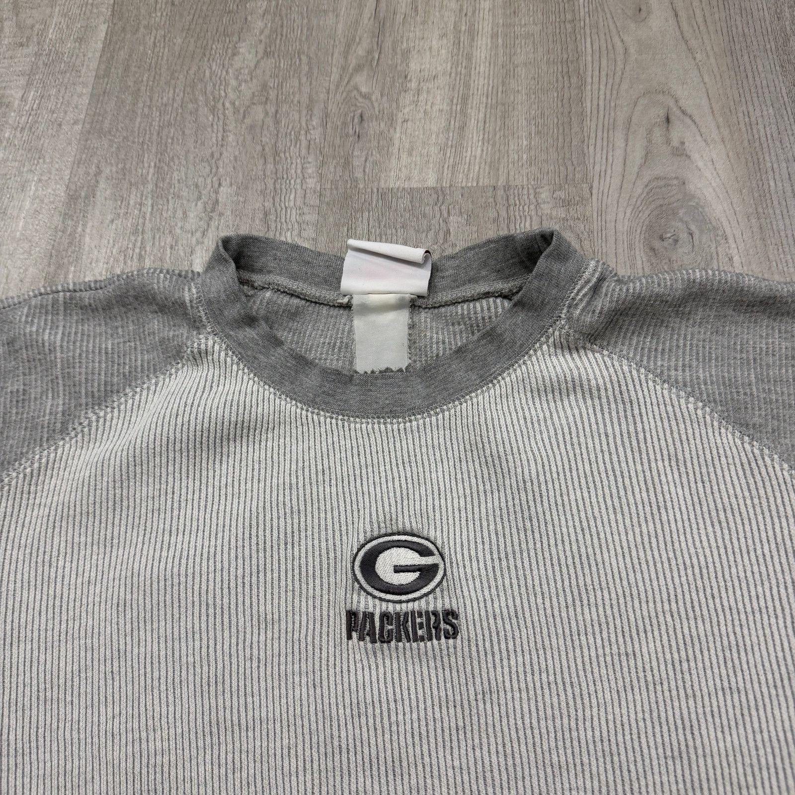 Vintage Vintage Green Bay Packers Thermal Shirt Men's XL Gray 90s Size US XL / EU 56 / 4 - 3 Thumbnail