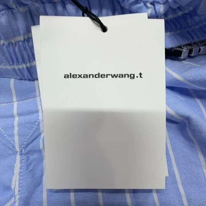 Alexander Wang Alexander Wang SS23 Logo Print Striped Shorts - Size 30" / US 8 / IT 44 - 4 Thumbnail