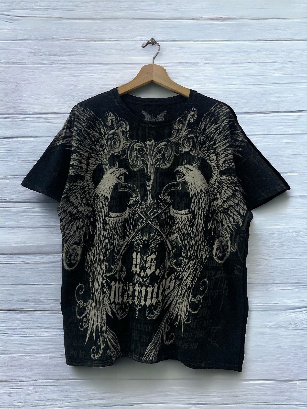 Affliction × Hysteric Glamour × If Six Was Nine Apprime Crazy Goth Poems Affliction style Y2k Tshirt Size US L / EU 52-54 / 3 - 15 Thumbnail