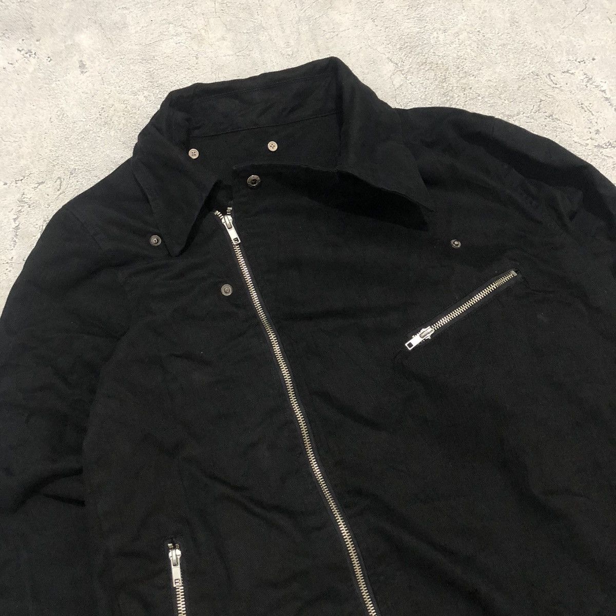 Japanese Brand Pincponc asymmetric zipper ramones style punk jacket Size US S / EU 44-46 / 1 - 3 Thumbnail