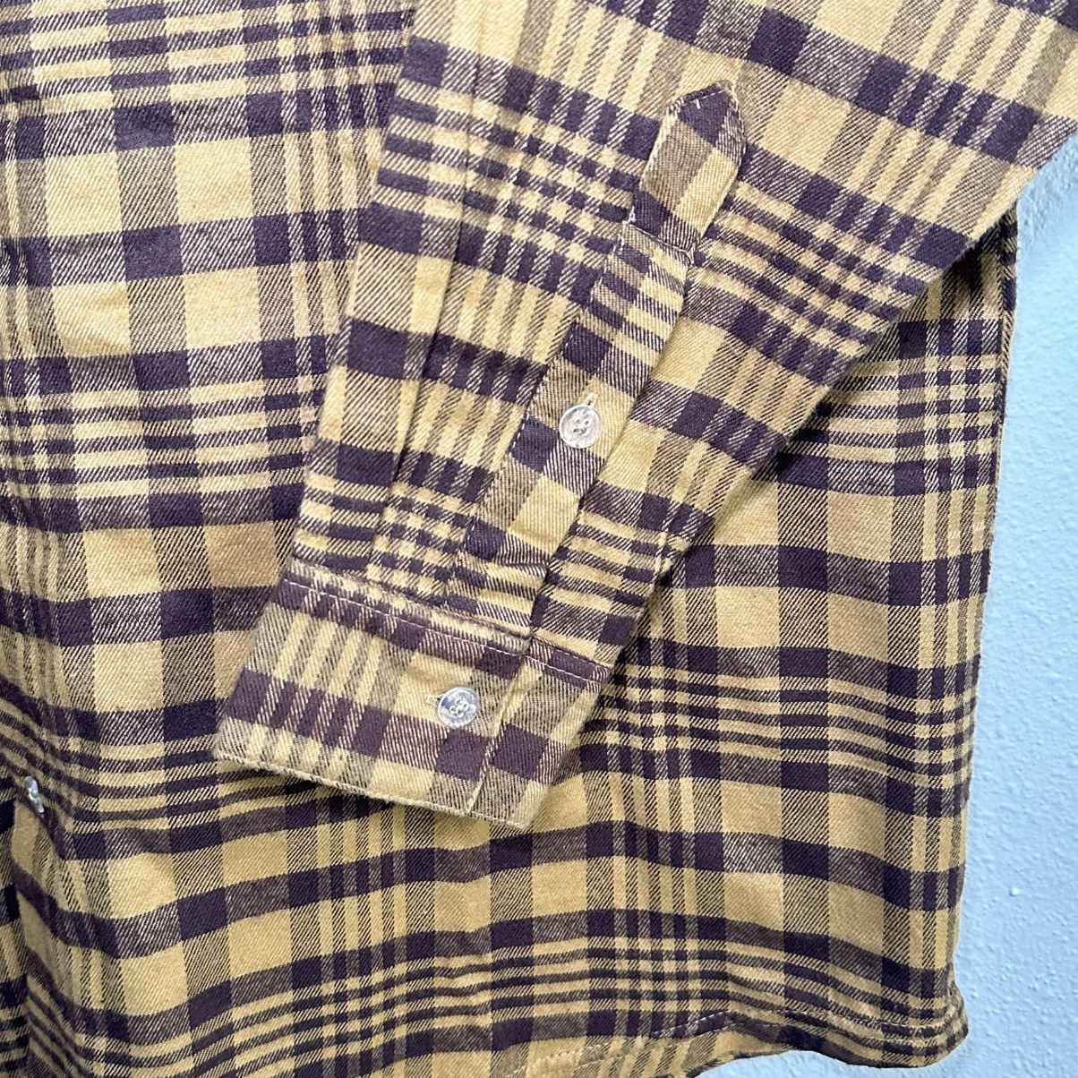 Wrangler Wrangler PBR Brown Plaid Western Button Down Shirt Men’s 2XL Size US XXL / EU 58 / 5 - 5 Thumbnail