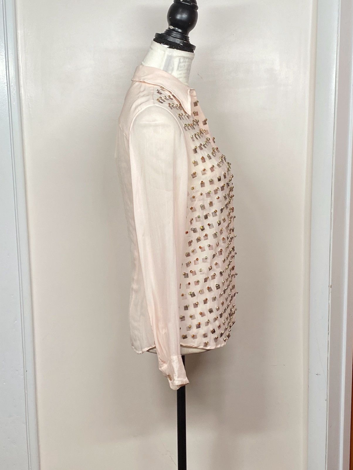Dries Van Noten Dries Van Noten rhinestone shirt size 38/ us size 6 Size M / US 6-8 / IT 42-44 - 9 Thumbnail