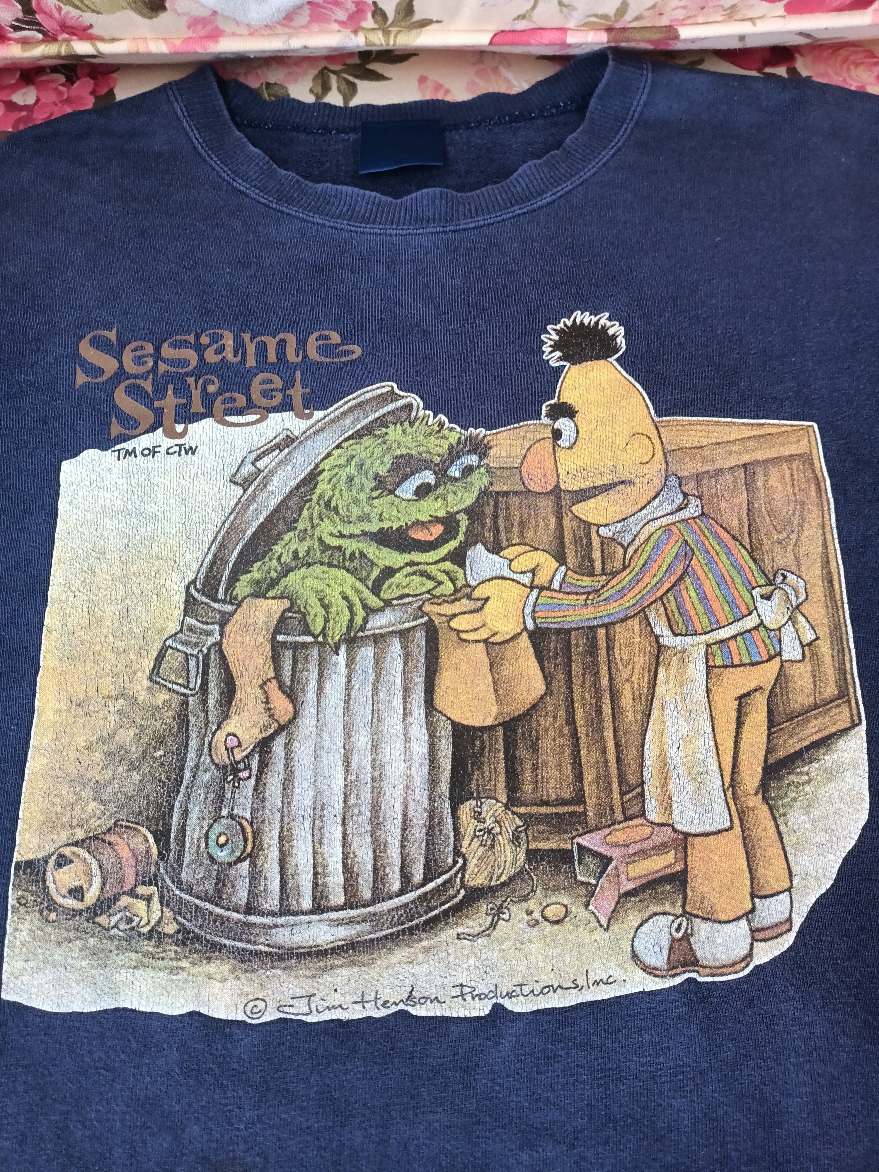 Anime Vintage Sesame Street sweatshirt by Jim Henson Productions Size US L / EU 52-54 / 3 - 6 Thumbnail