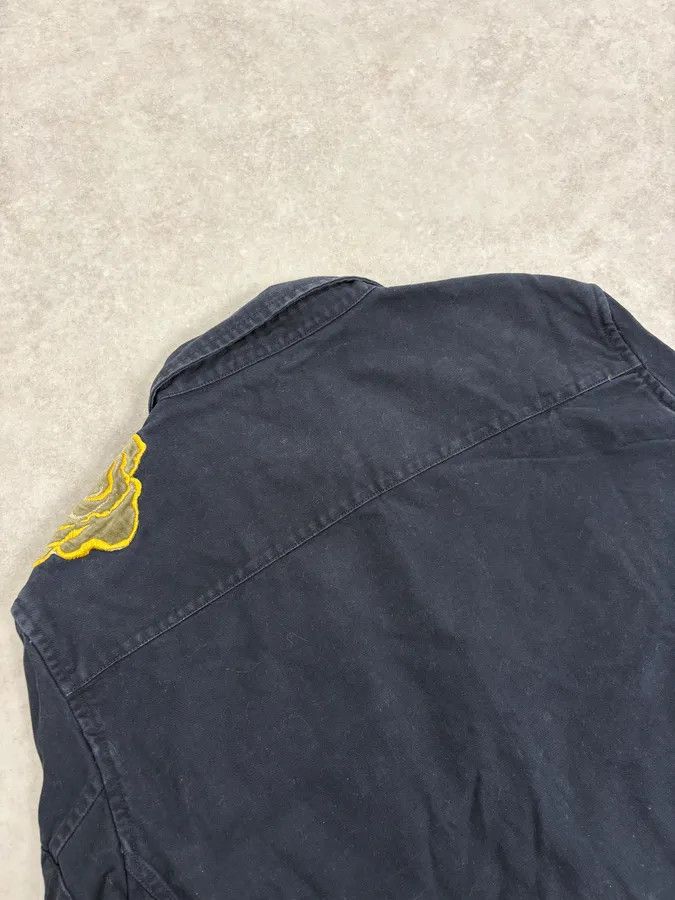 Roberto Cavalli 2000s Roberto Cavalli Navy Embroidered Floral Jacket Size US XS / EU 42 / 0 - 9 Thumbnail
