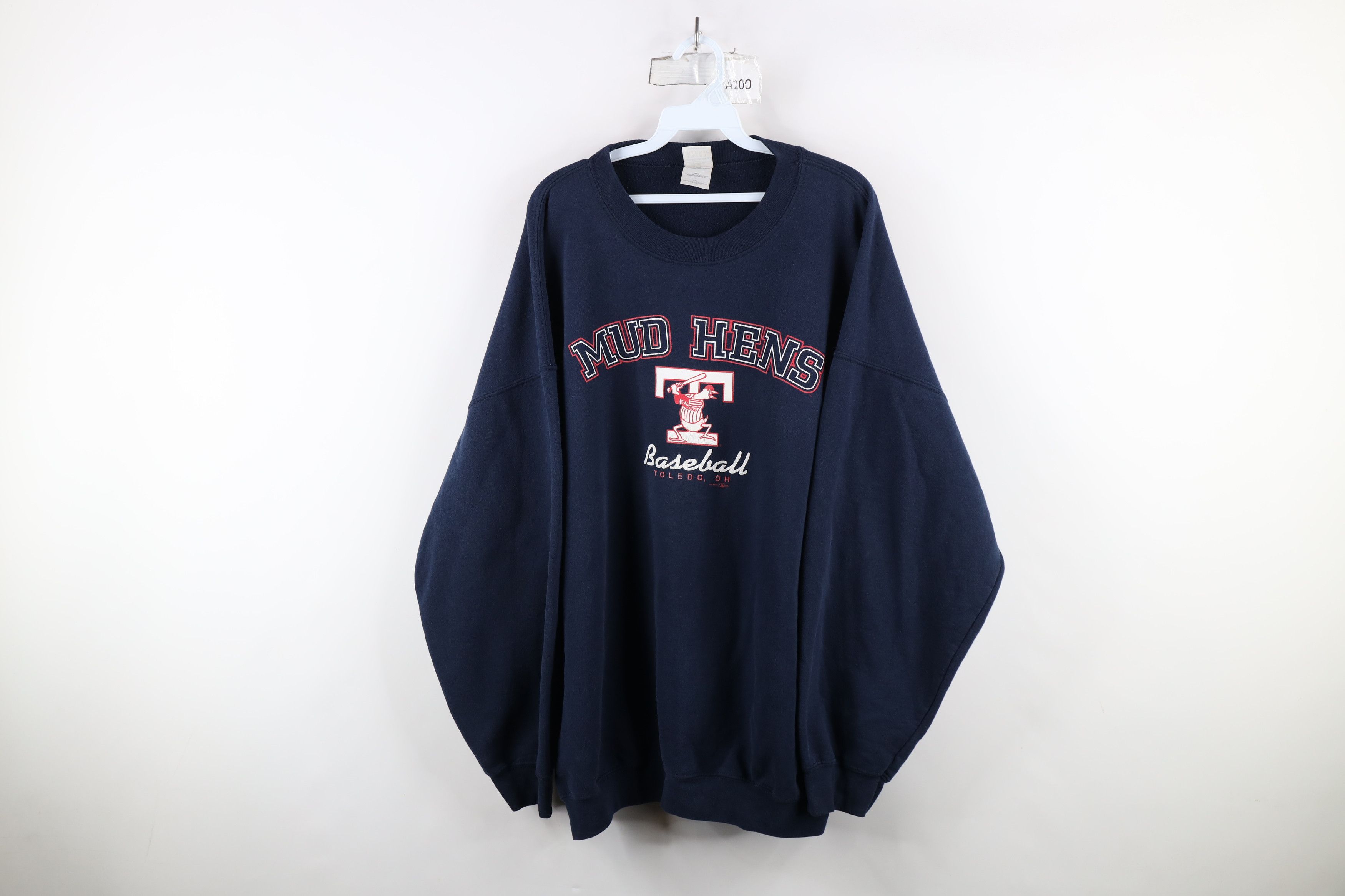 Vintage Vintage Y2K 2005 Baseball Toledo Mud Hens Sweatshirt Blue Size US XXL / EU 58 / 5 - 1 Thumbnail