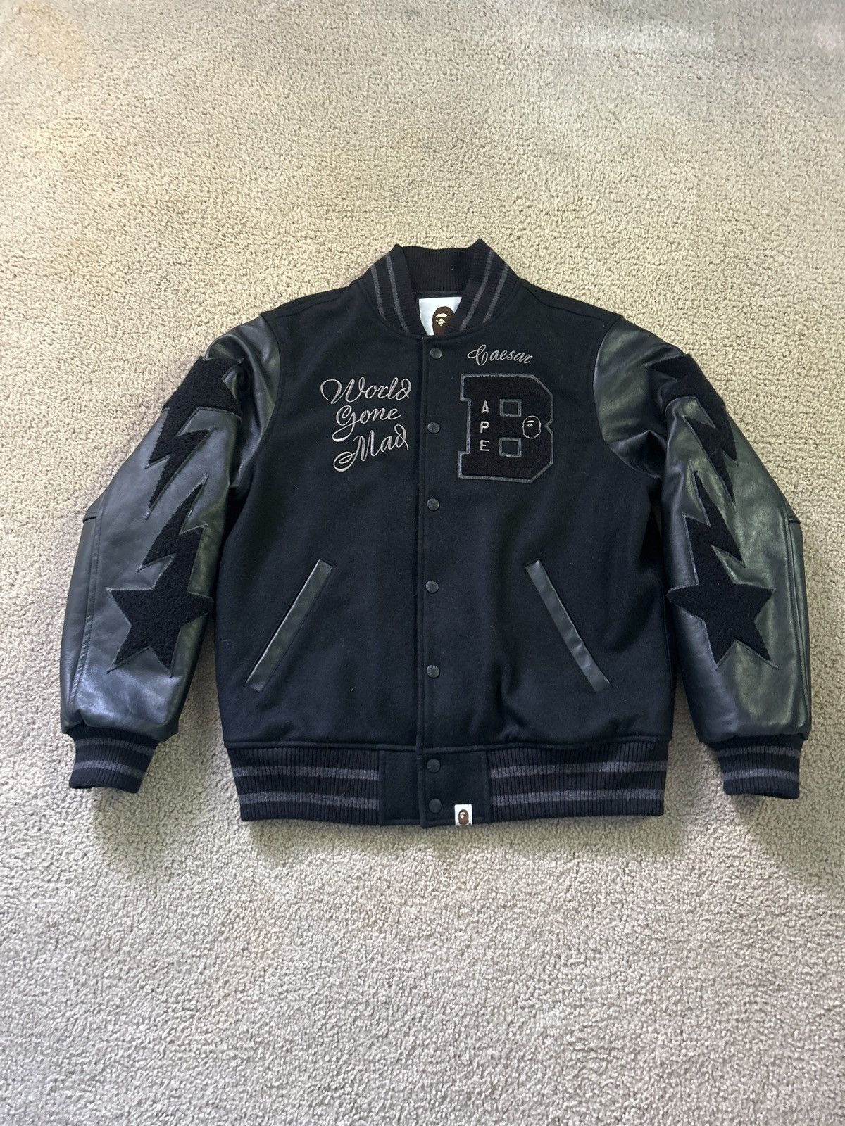 Bape Bape Varsity Jacket (FW21) | Grailed