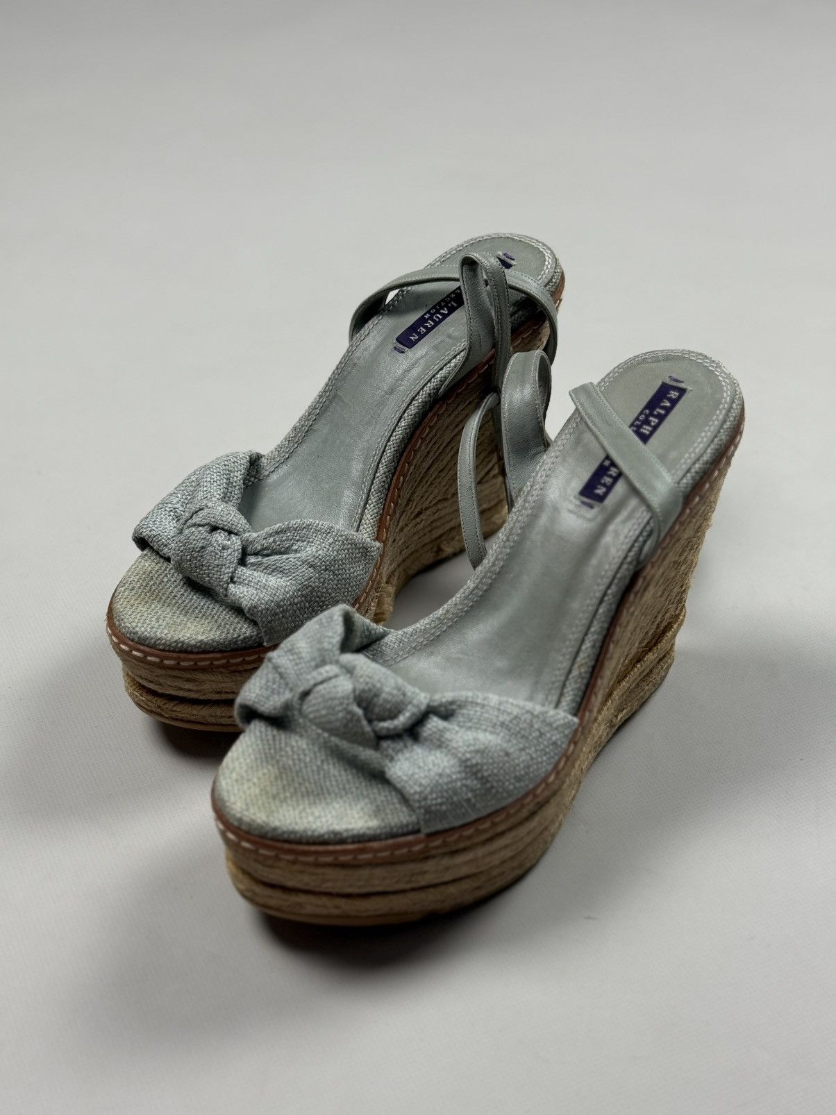 Ralph Lauren Purple Label Ralph Lauren Purple Fistina Espadrille Wedge Sandals Shoes Size US 9.5 / IT 39.5 - 14 Thumbnail