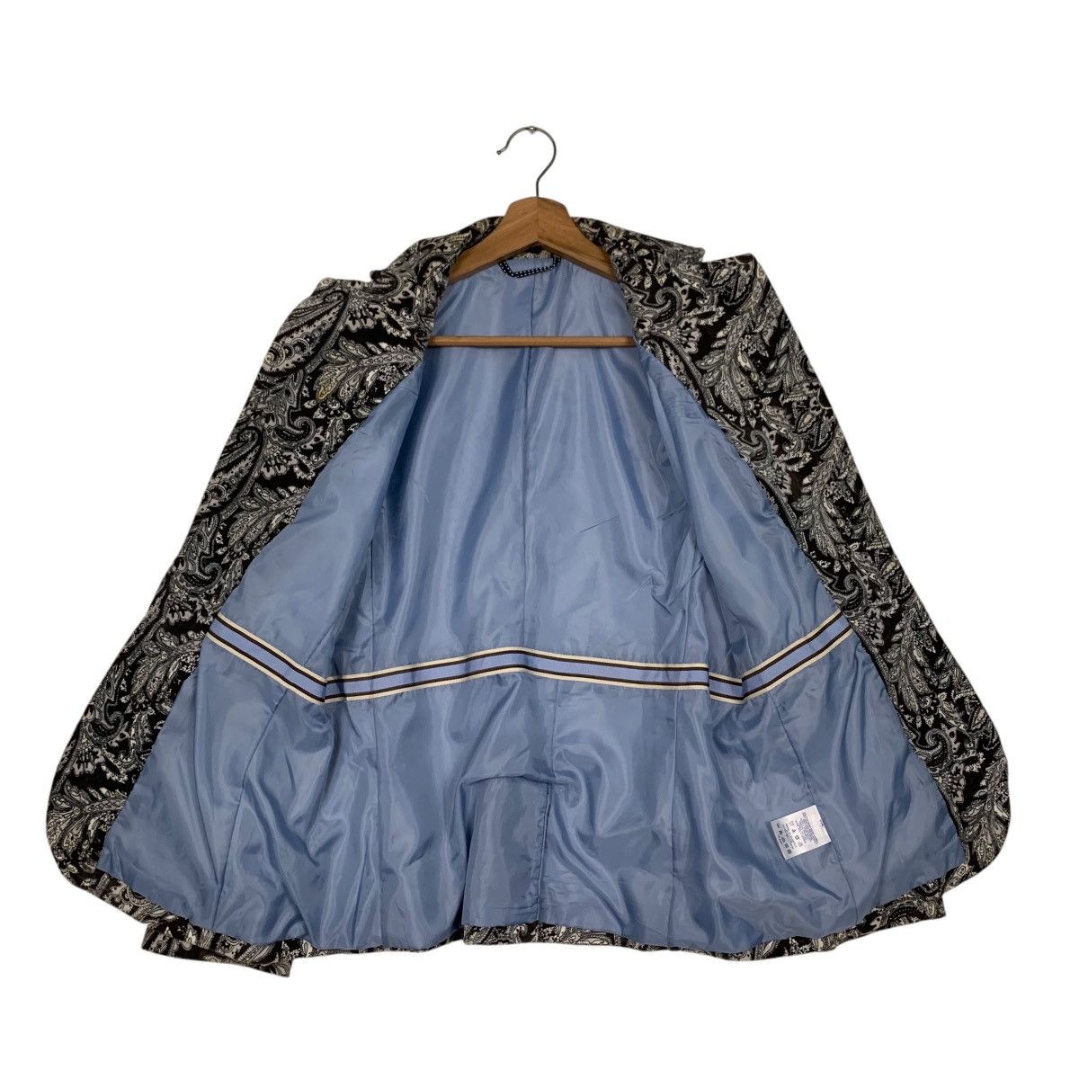 Lands' End LAND’S END Paisley Design Blazer Jacket #2809-C127 Size M / US 6-8 / IT 42-44 - 11 Thumbnail