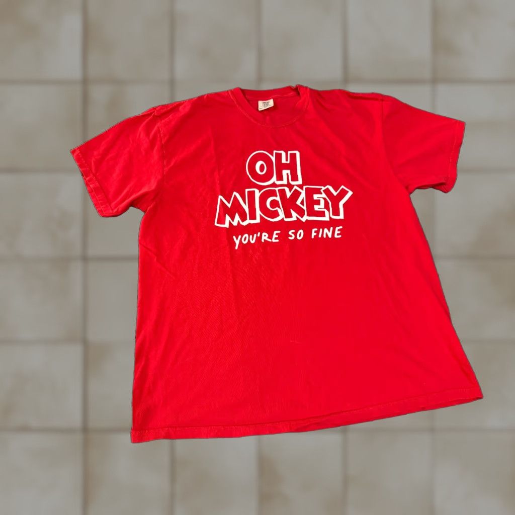Comfort Colors Comfort Colors T-Shirt Mens 2XL Red Graphic Mickey Casual Shirt Mens Size US XXL / EU 58 / 5 - 1 Thumbnail