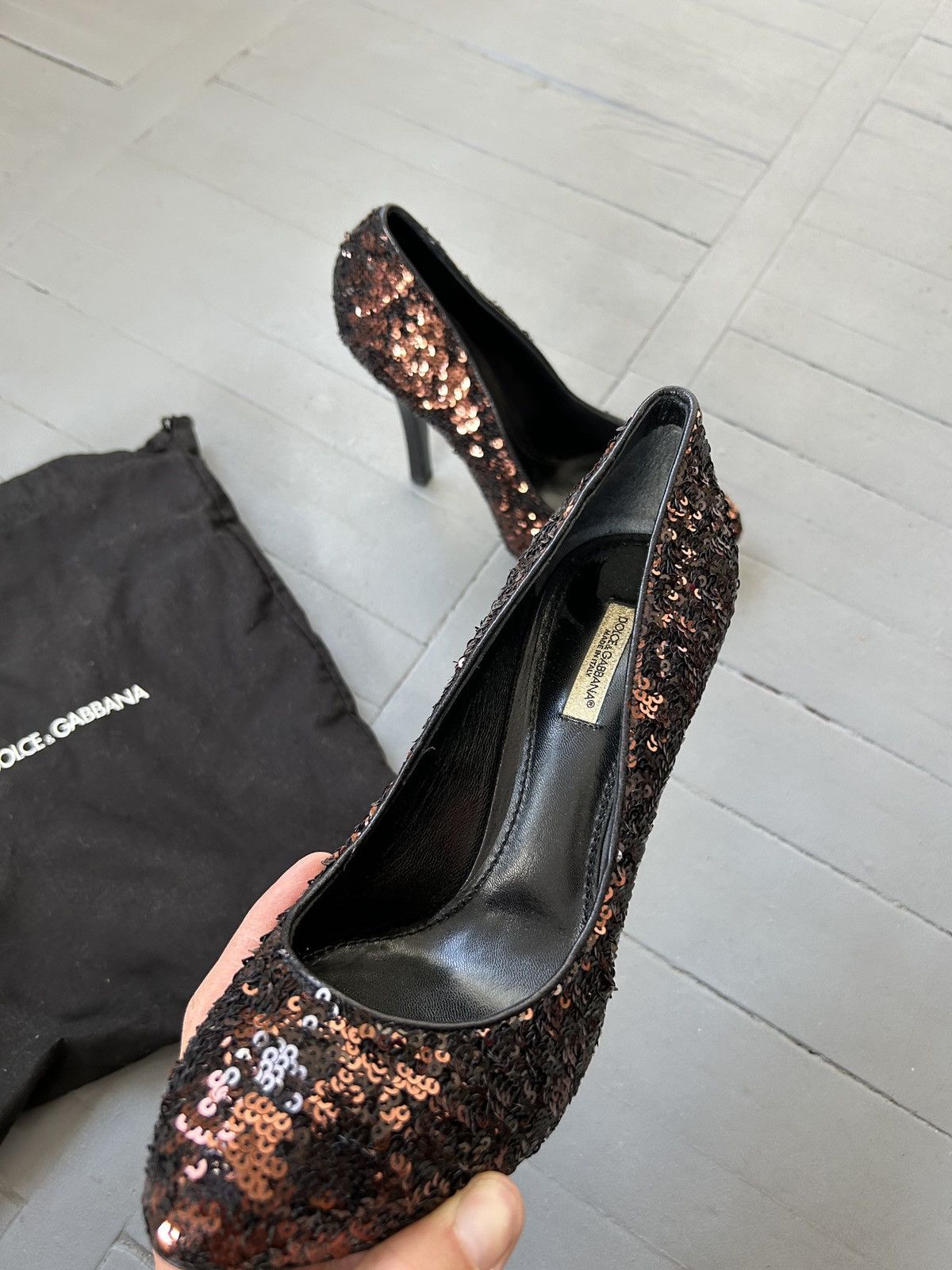 Dolce & Gabbana Dolce&Gabbana heels with sequins Size US 8.5 / IT 38.5 - 4 Thumbnail