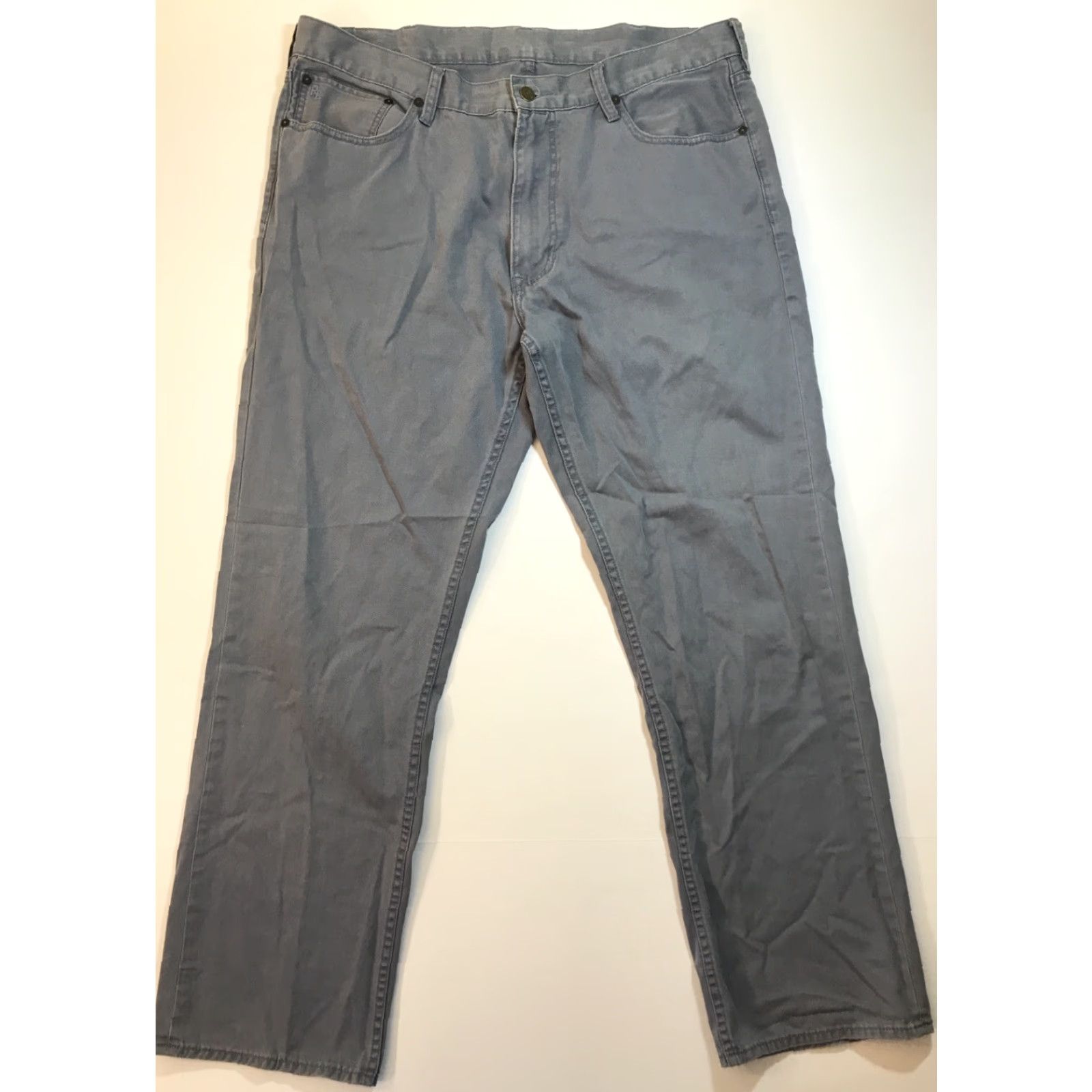 Polo Ralph Lauren VINTAGE Polo Ralph Lauren Mens Pants Chino 38x30 Flat Front Belt Loops Khaki Blue 90s Designer Workwear Mens Size US M / EU 48-50 / 2 - 2 Thumbnail