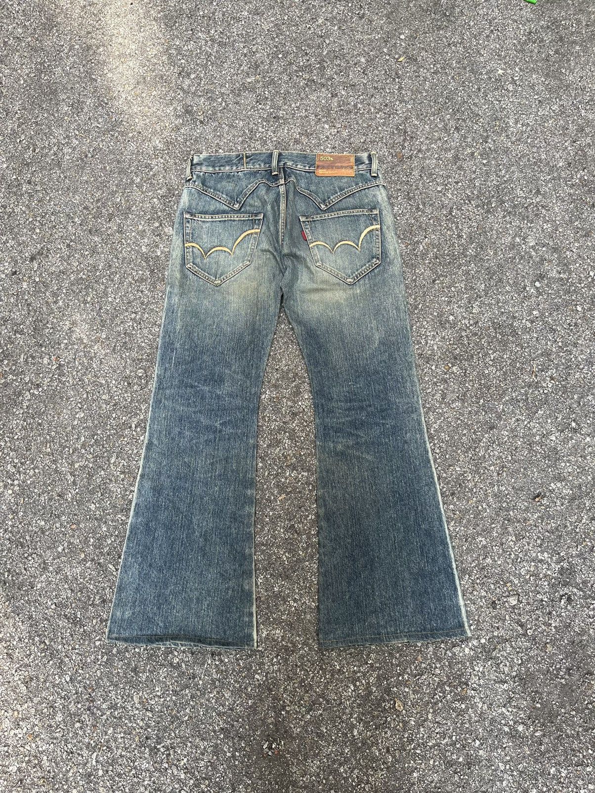 Hysteric Glamour Edwin 503 SS Flare Jeans Low Rise Japanese Denim Boot Cut Size US 31 - 10 Thumbnail