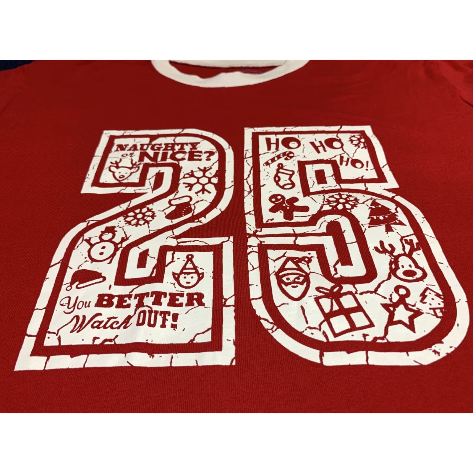 Vintage VINTAGE Christmas Striped T-Shirt Women 2XL Red Long Sleeve Pullover Casual Monogrammed Holiday Size XXL / US 16-18 / IT 52-54 - 3 Thumbnail