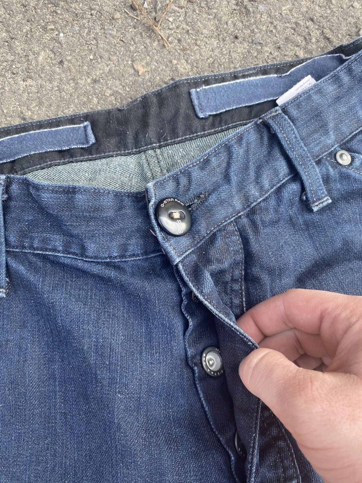 G-Star × Japanese Brand G star Faded blue Baggy avant garde denim y2k jeans pants Size US 36 / EU 52 - 5 Thumbnail