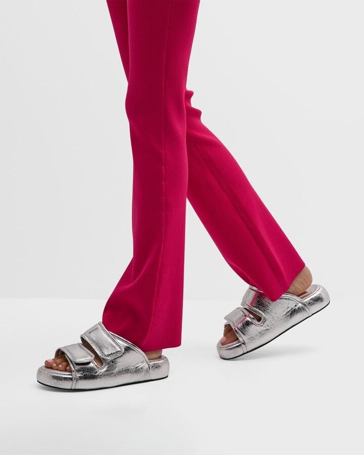 Simon Miller Simon Miller Cro Metallic Dual-Grip Slide Sandals Size US 6 / IT 36 - 4 Thumbnail