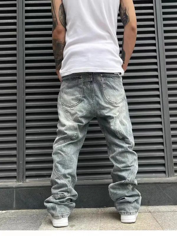 VIBE Street 90s hiphop washed skateboard hip-hop jeans Size US 34 / EU 50 - 4 Thumbnail