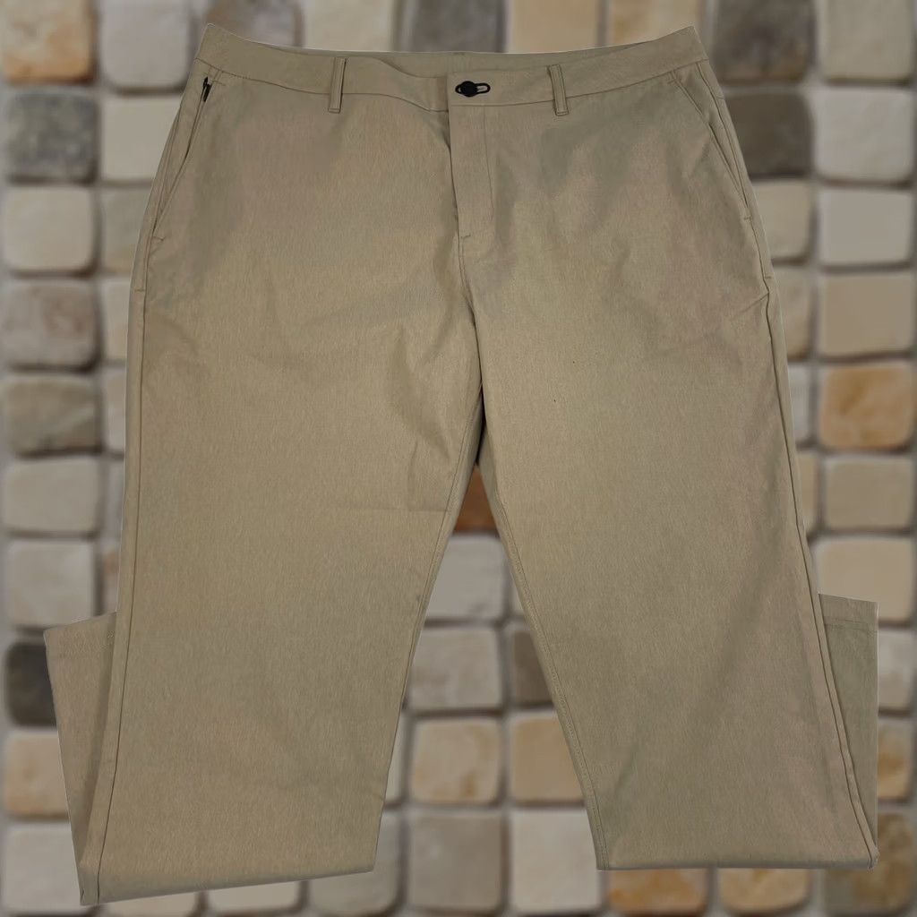 Vintage Public Rec Pants Men 38 x 30 Beige Gamechanger 5 Pocket Straight Leg Tech Golfer Size US 38 / EU 54 - 1 Thumbnail