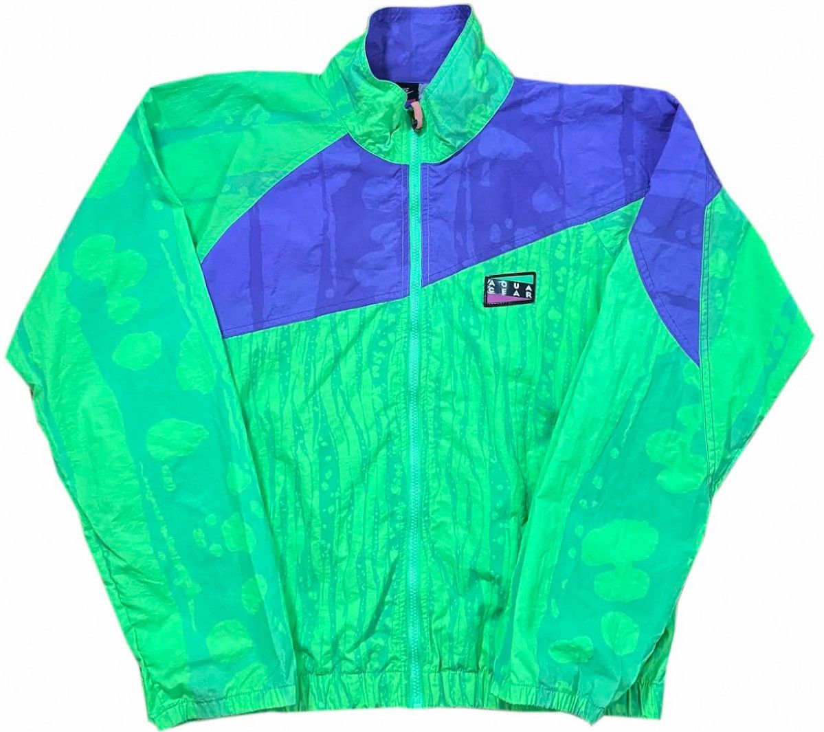 image of Vintage Nike Aqua Gear Green / Purple Windbreaker (Size L), Men's (Size Large)