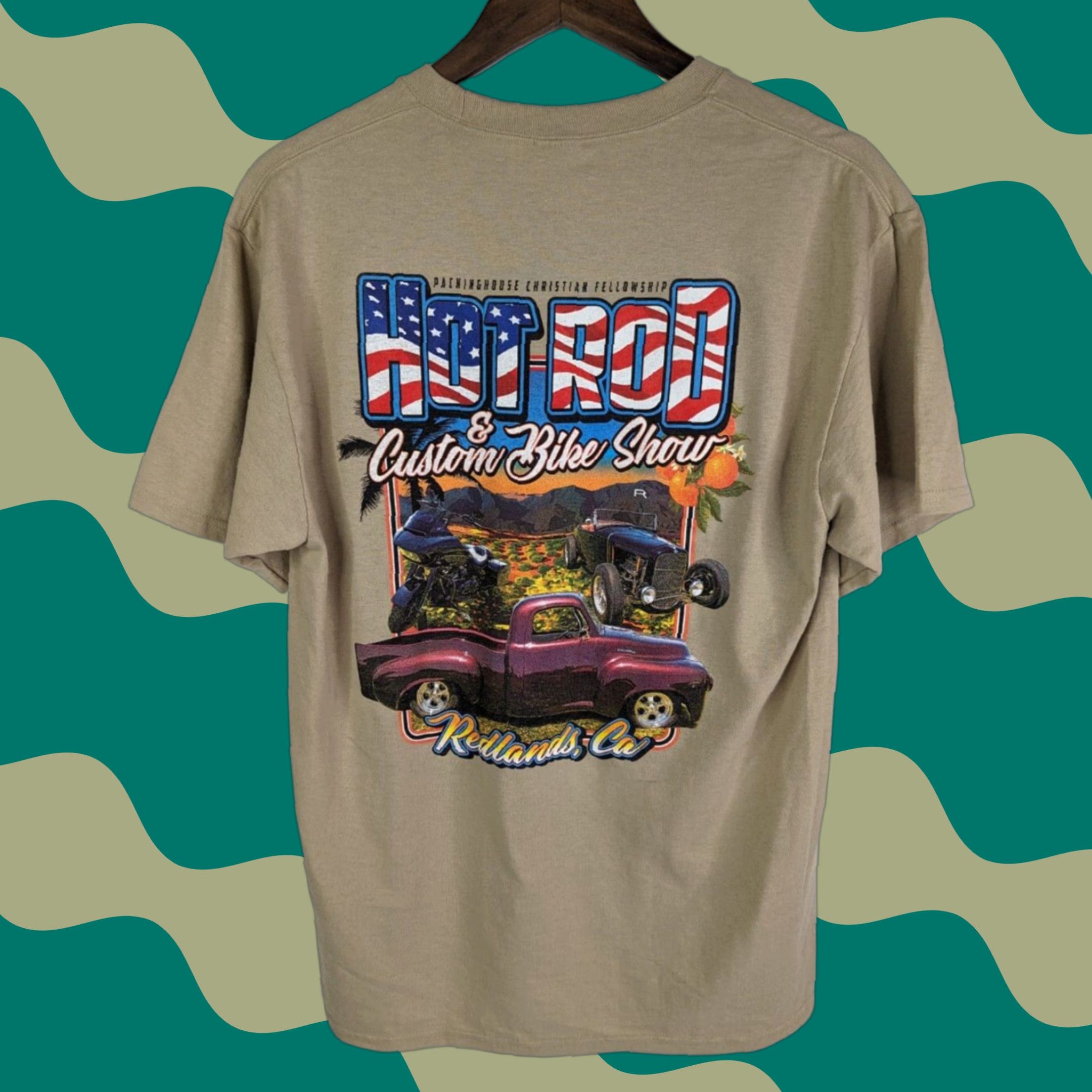 Port & Company Port & Company T-Shirt Men's Brown Cotton 50s 60s 70s Hot Rod Car Show Vintage Size M Size US M / EU 48-50 / 2 - 1 Thumbnail