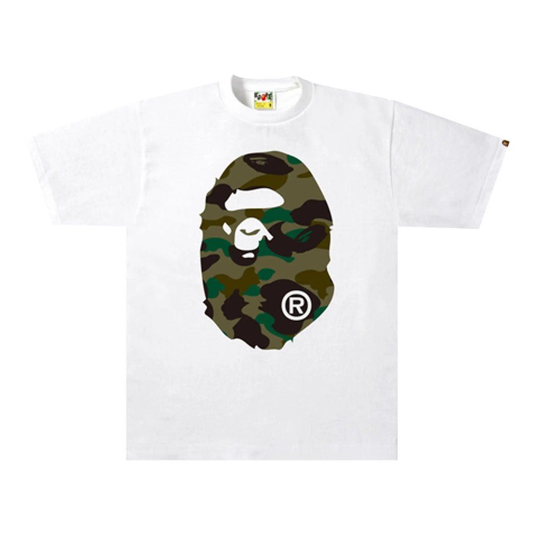 Bape 1st Camo Big Ape Head Tee 'White/Green' Size US S / EU 44-46 / 1 - 1 Preview