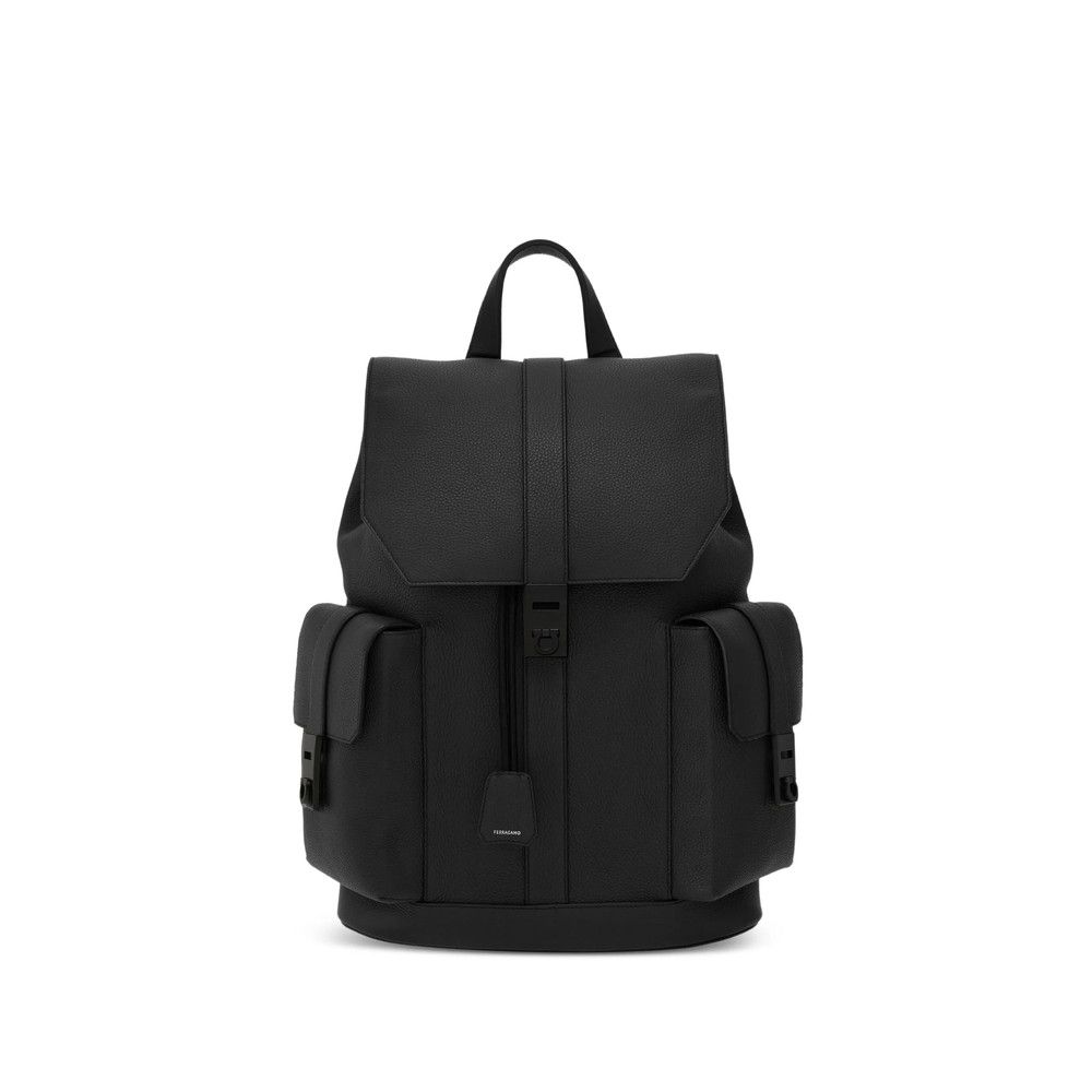 Salvatore Ferragamo Ferragamo BLACK Backpacks Size ONE SIZE - 1 Thumbnail