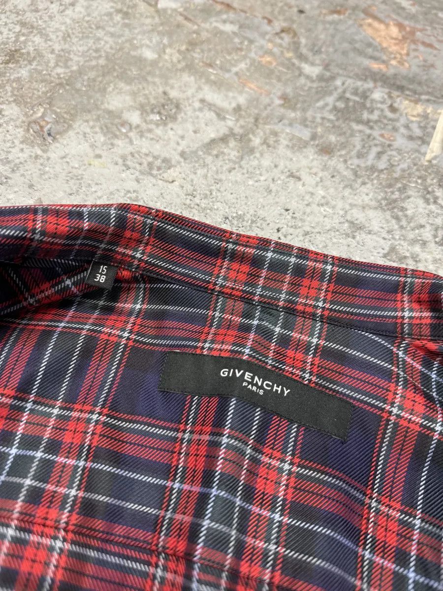 Givenchy Givenchy Contemporary Red & Navy Checked Shirt Size US S / EU 44-46 / 1 - 10 Thumbnail
