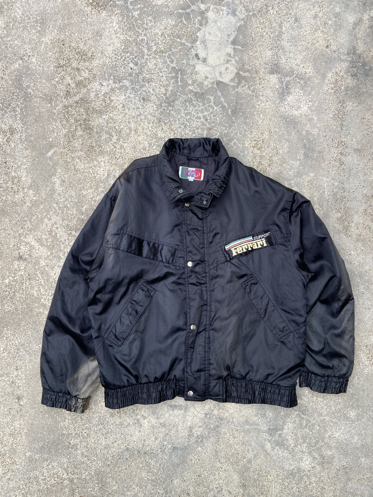 Ferrari Vintage 1990’s Ferrari By Magneti Marell Nylon Bomber Jacket Size US L / EU 52-54 / 3 - 2 Thumbnail