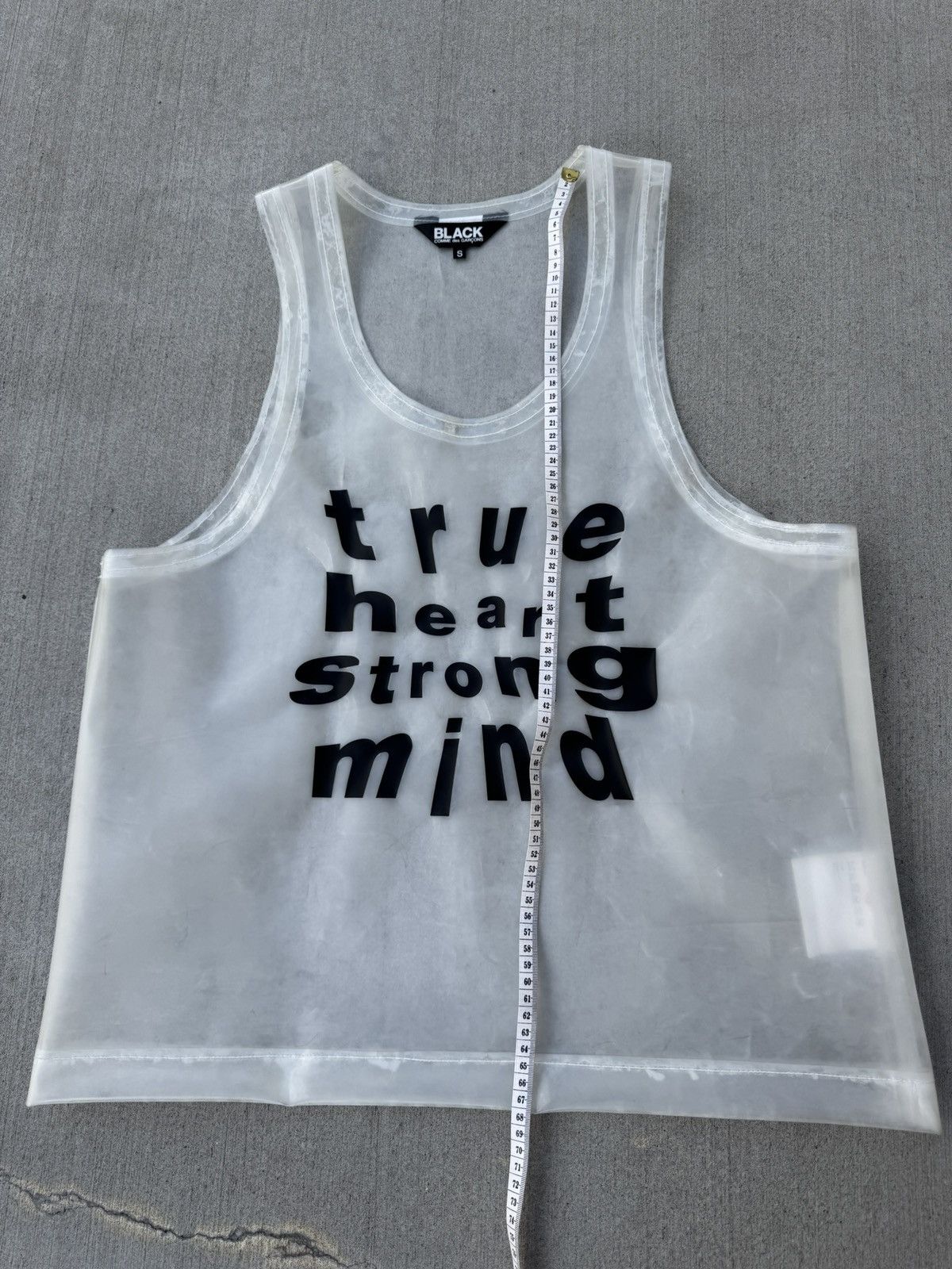 Comme des Garcons × Comme des Garcons Black Comme des Garçons BLACK Clear PVC See-through Tank Top Shirt Size US S / EU 44-46 / 1 - 7 Thumbnail