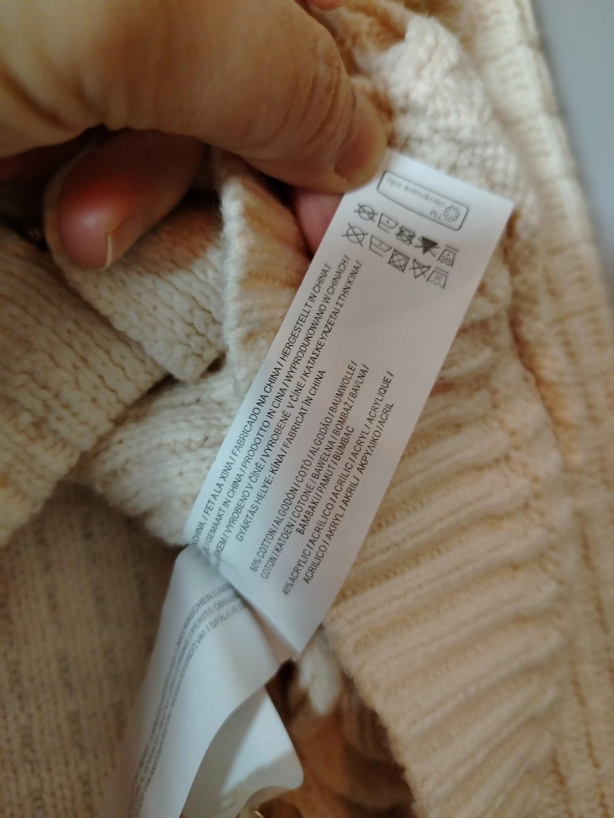 Primark Cream textured knit cardigan with gold buttons size UK 2-4 Size XS / US 0-2 / IT 36-38 - 10 Thumbnail