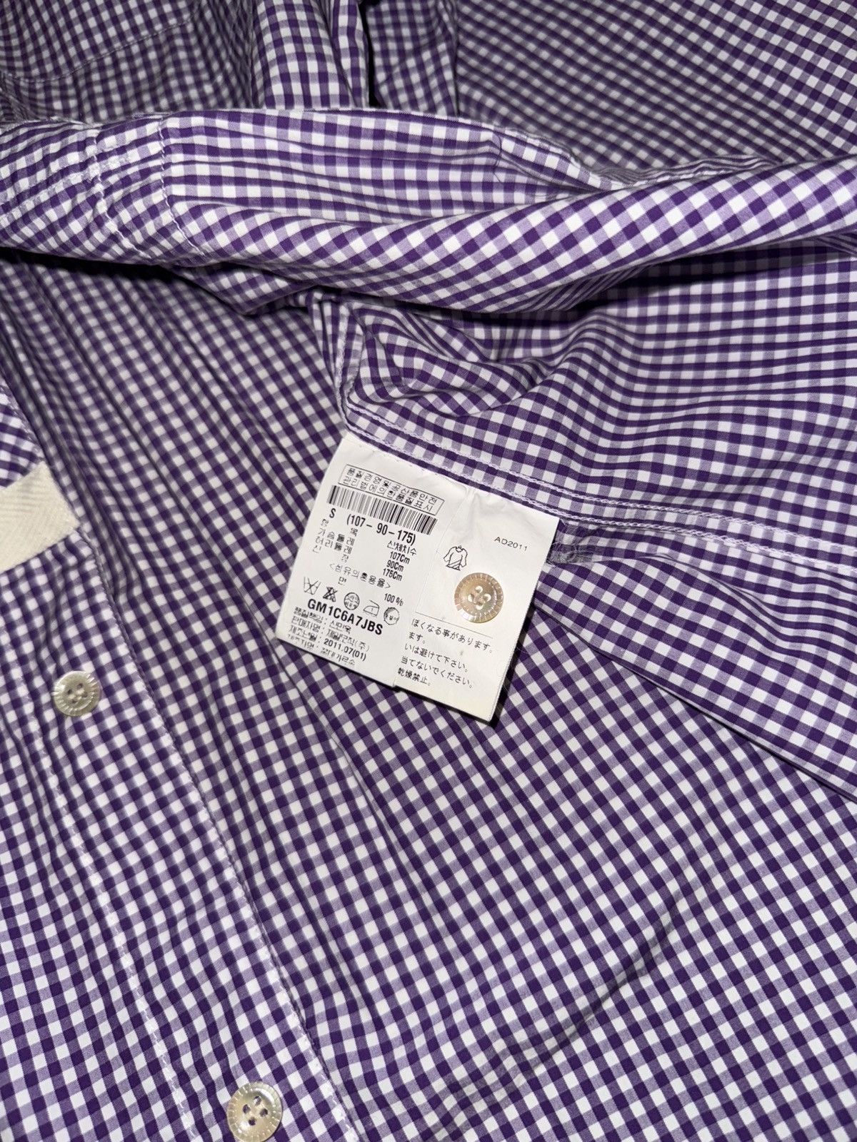 Junya Watanabe [S] Junya Watanabe 11AW Gingham Check Corduroy Patch Shirt Size US S / EU 44-46 / 1 - 6 Thumbnail