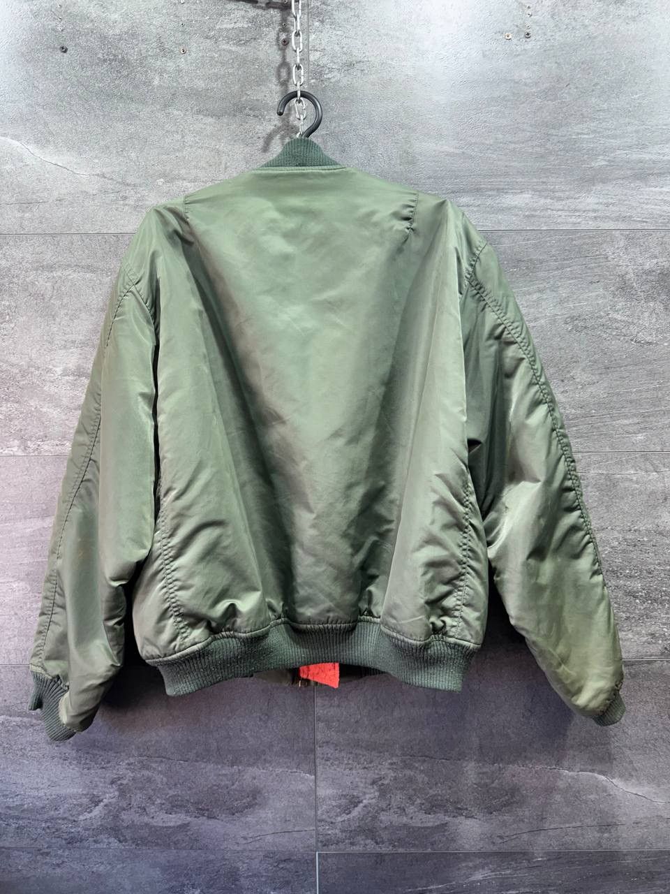 Other Vintage MA-1 Flight Bomber Jacket Reversible Green Orange Size US L / EU 52-54 / 3 - 2 Thumbnail