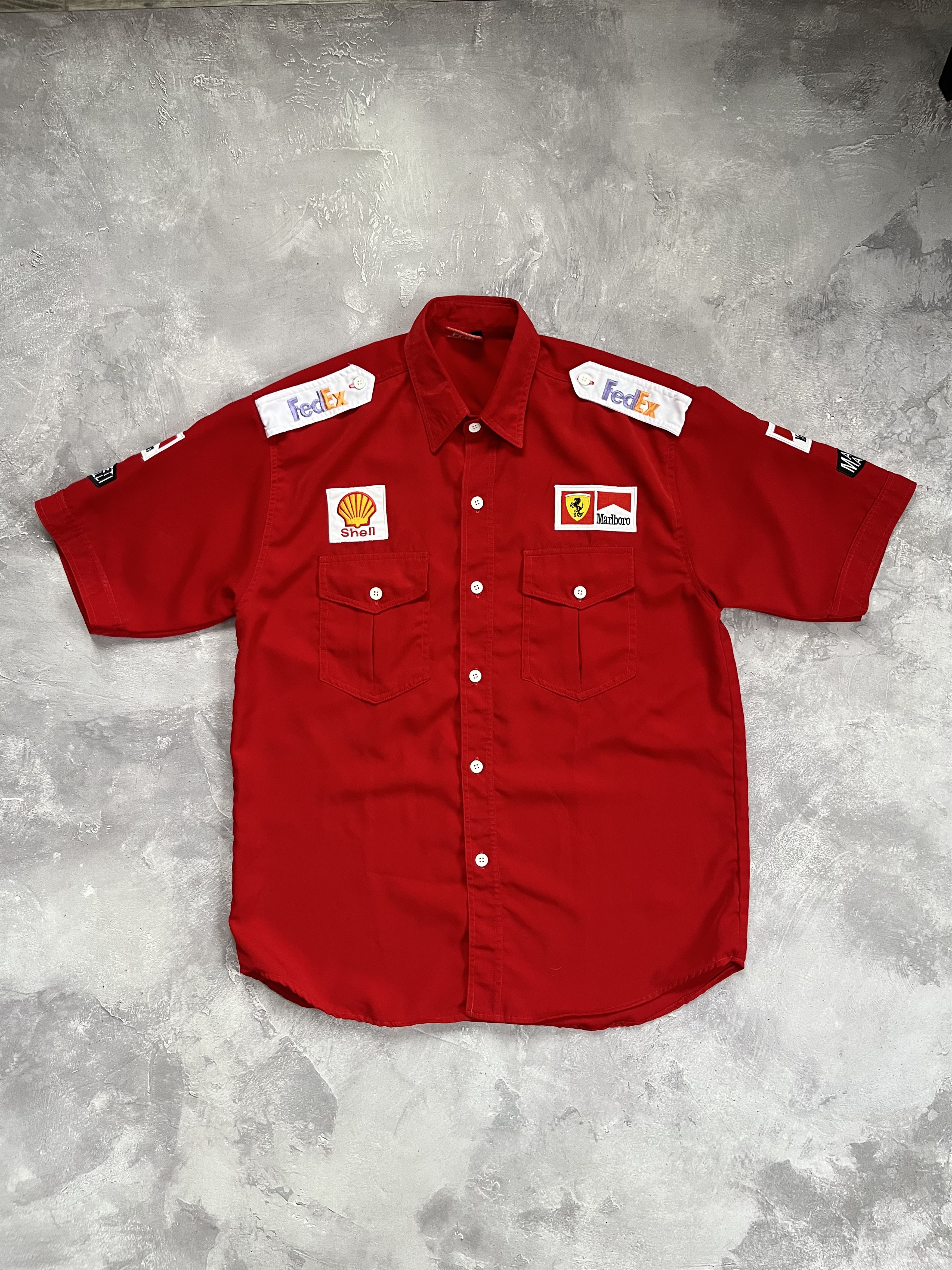 Ferrari Vintage Ferrari Marlboro Tommy Hilfiger Shirt Schumacher Size US L / EU 52-54 / 3 - 1 Thumbnail