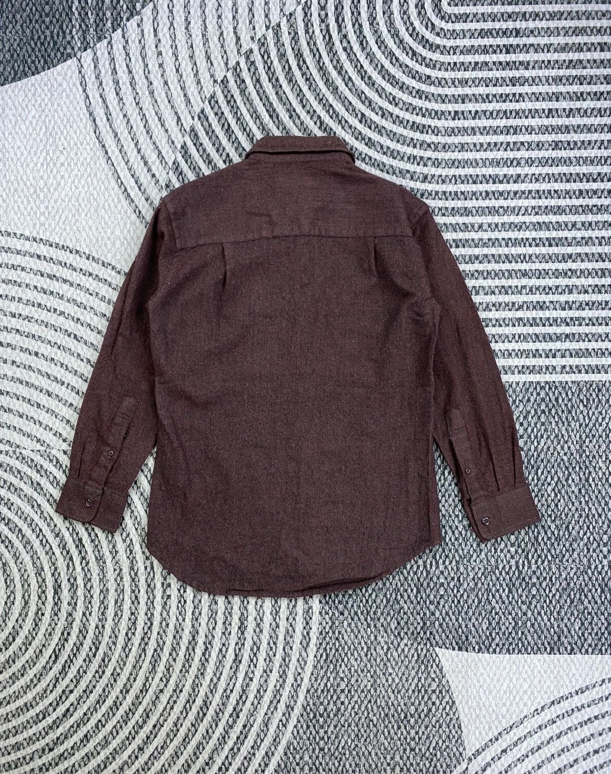 Kansai Yamamoto Vtg Kansai Yamamoto Burgandy Regular Fit Button Up Jacket Size US S / EU 44-46 / 1 - 2 Thumbnail