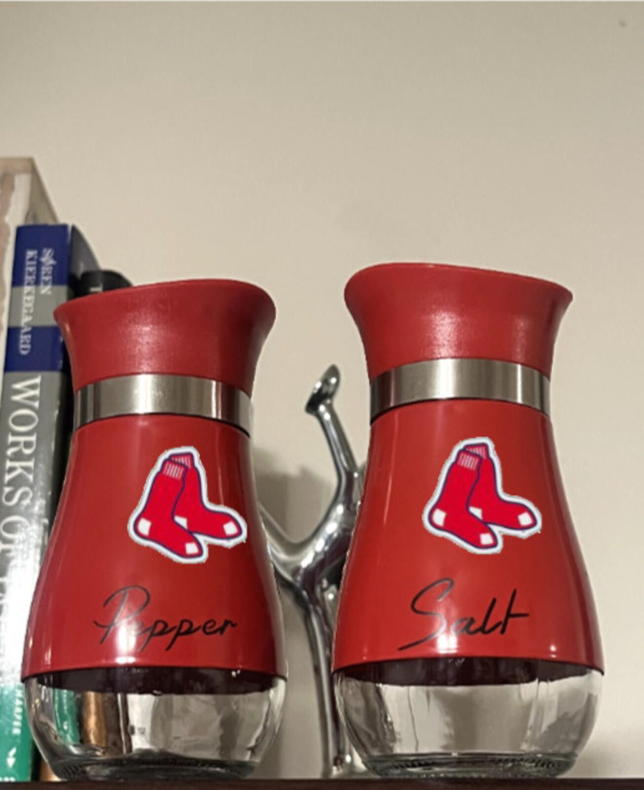 The Unbranded Brand Boston Red Sox Stainless Steel Salt & Pepper Shakers Size ONE SIZE - 1 Preview