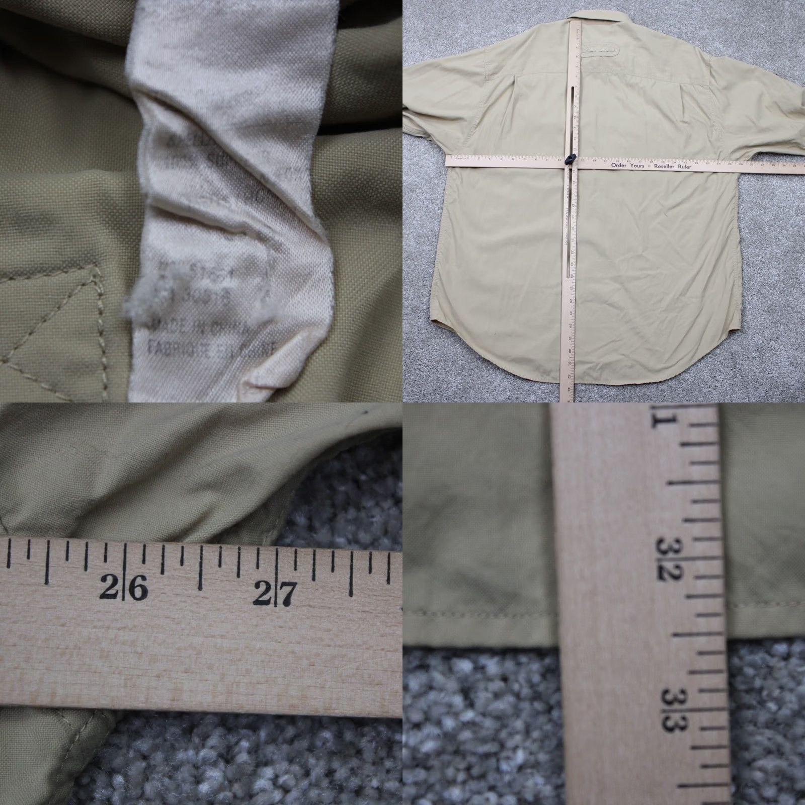 The North Face The North Face Shirt Mens Large Beige 100% Supplex Nylon Long Sleeve Button Up Size US L / EU 52-54 / 3 - 9 Thumbnail