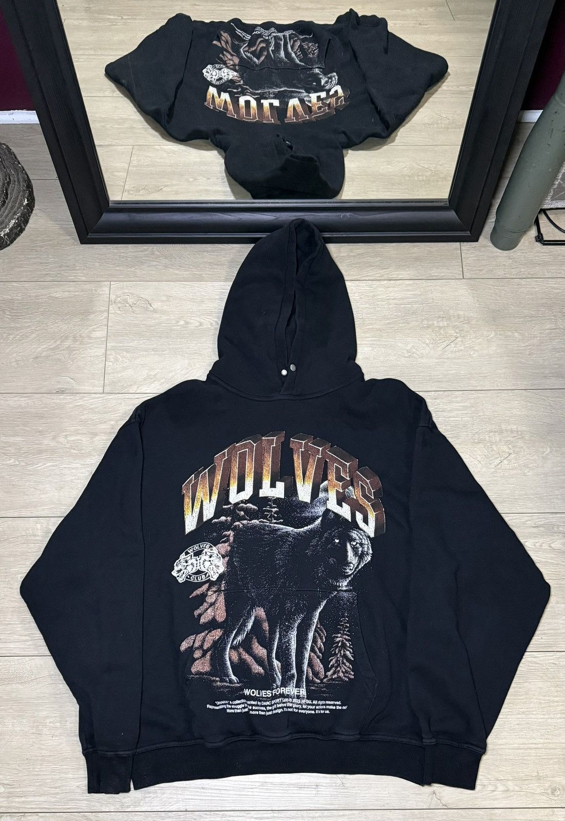 Darc Sport Y2K 2023 Darc Sport Ohana Tour Wolves Club Heavyweight Hoodi Size US L / EU 52-54 / 3 - 1 Thumbnail