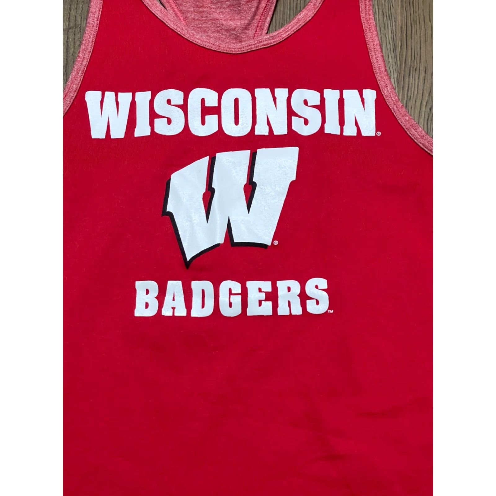 Under Armour Under Armour Tank Top Women S Red Wisconsin Badgers Tank Shirt Casual Breathable Cotton Short Sleeve Pullover Regular Size Small- Size S / US 4 / IT 40 - 3 Thumbnail