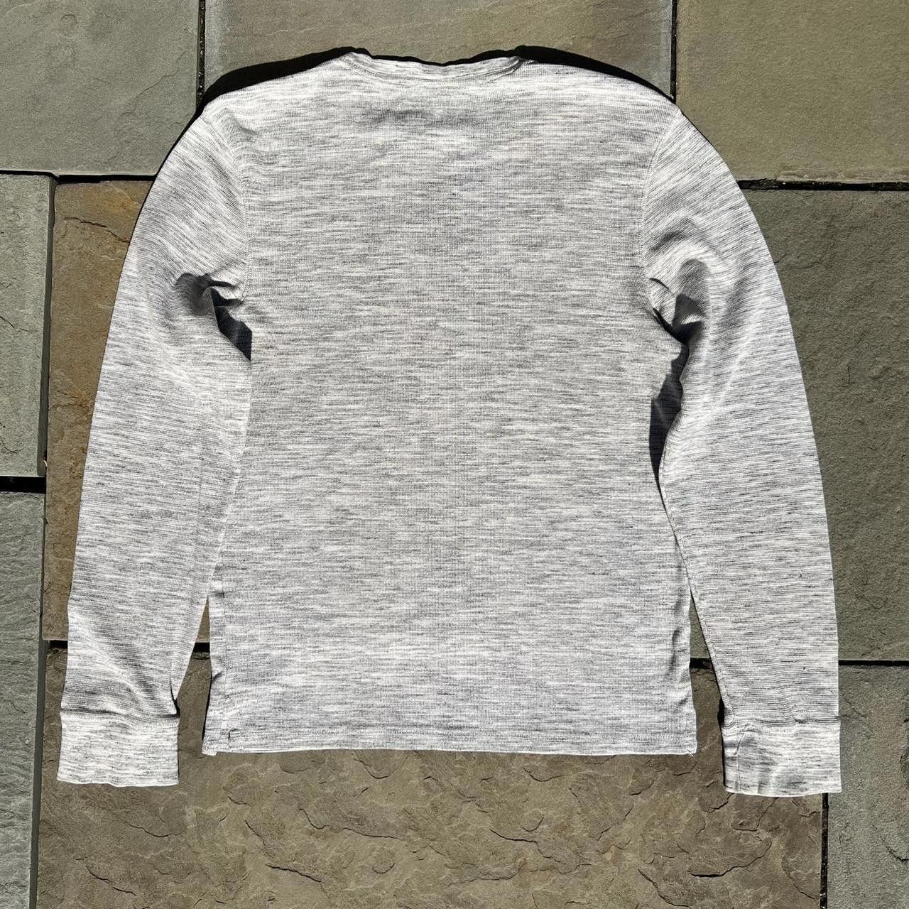 Urban Pipeline Y2K Light Grey Heather Waffle Knit Thermal Size US M / EU 48-50 / 2 - 4 Thumbnail